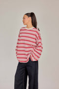 THE CAF-TEE IN STRAWBERRY ECLAIRE STRIPE