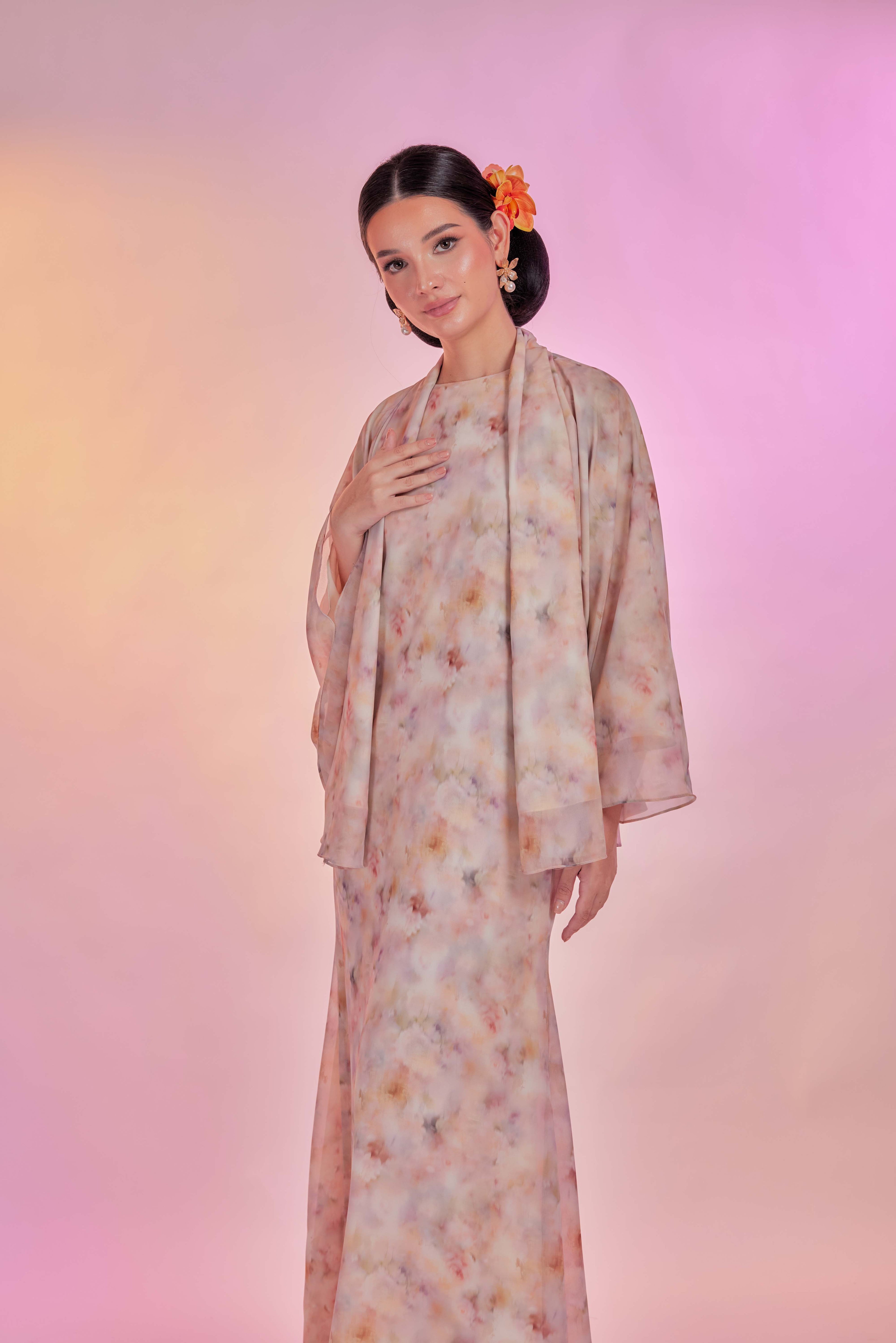 Venetta Two-piece Dress Set - Vintage Autumn Mist (Full Lining)