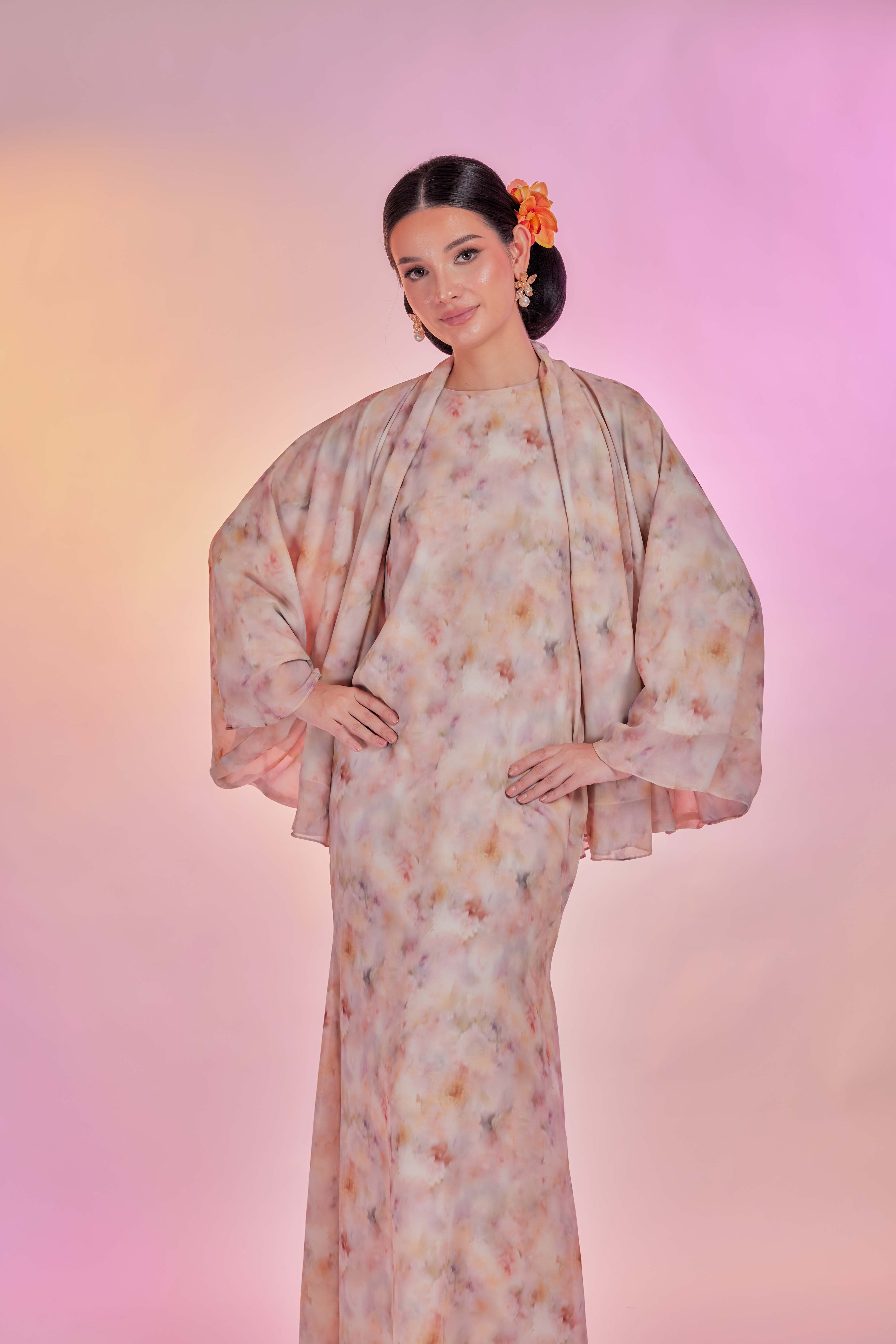 Venetta Two-piece Dress Set - Vintage Autumn Mist (Full Lining)