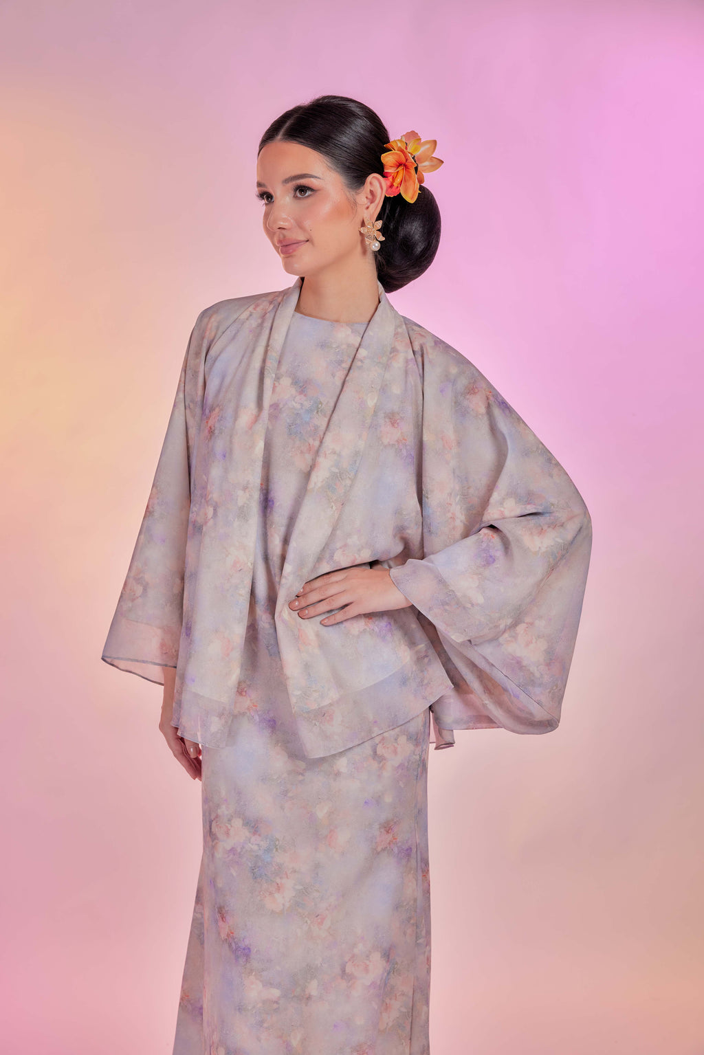 Venetta Two-piece Dress Set - Vintage Rosy Dreams (Full Lining)