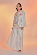 Off White - Tullebloom Linen Two Piece (Fully Lined)