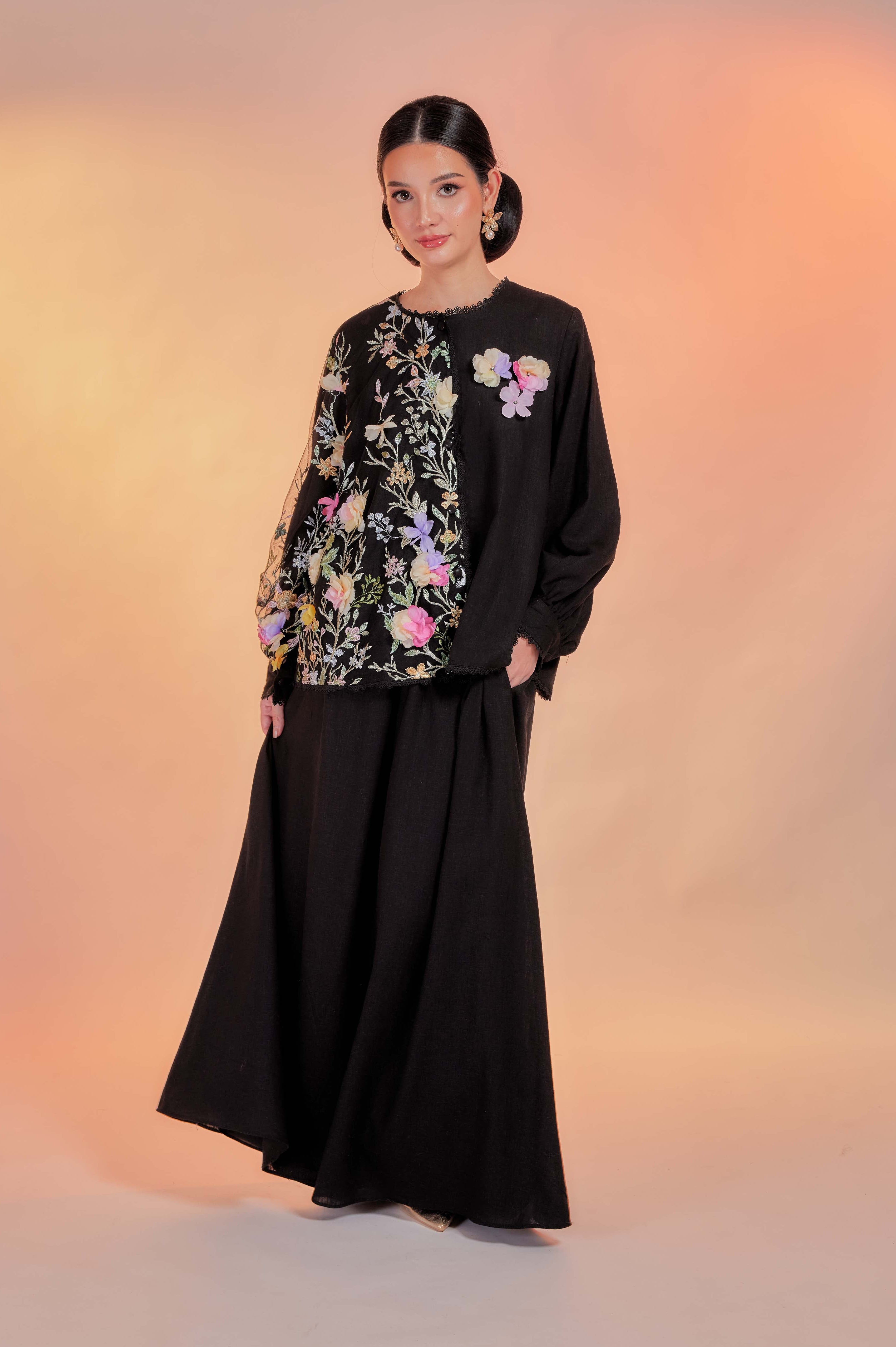 Blackberry - Tullebloom Linen Two Piece (Fully Lined)