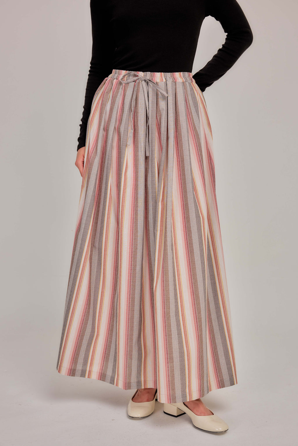 08 - Vintage Stripe - A-Line Skirt