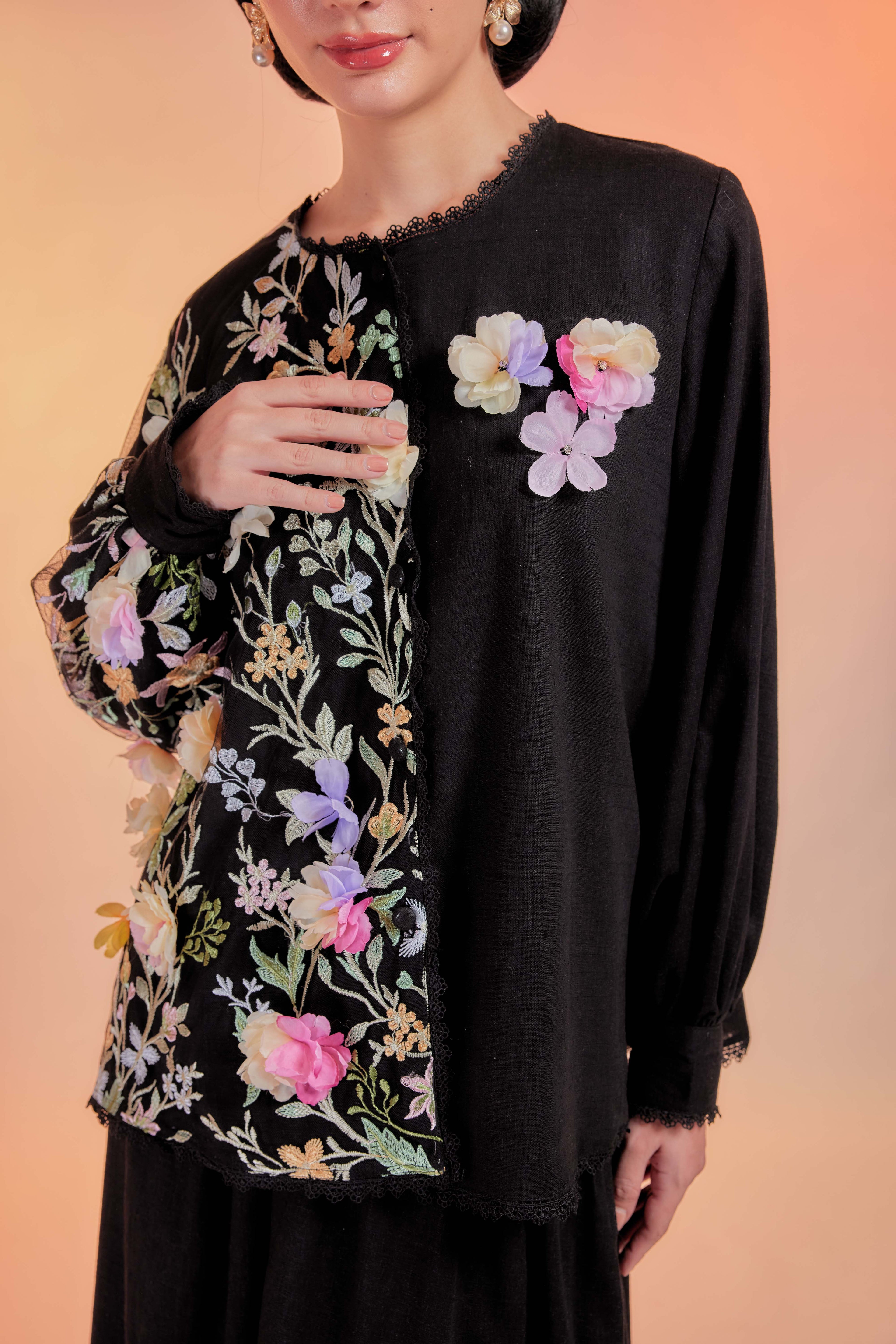 Blackberry - Tullebloom Linen Two Piece (Fully Lined)