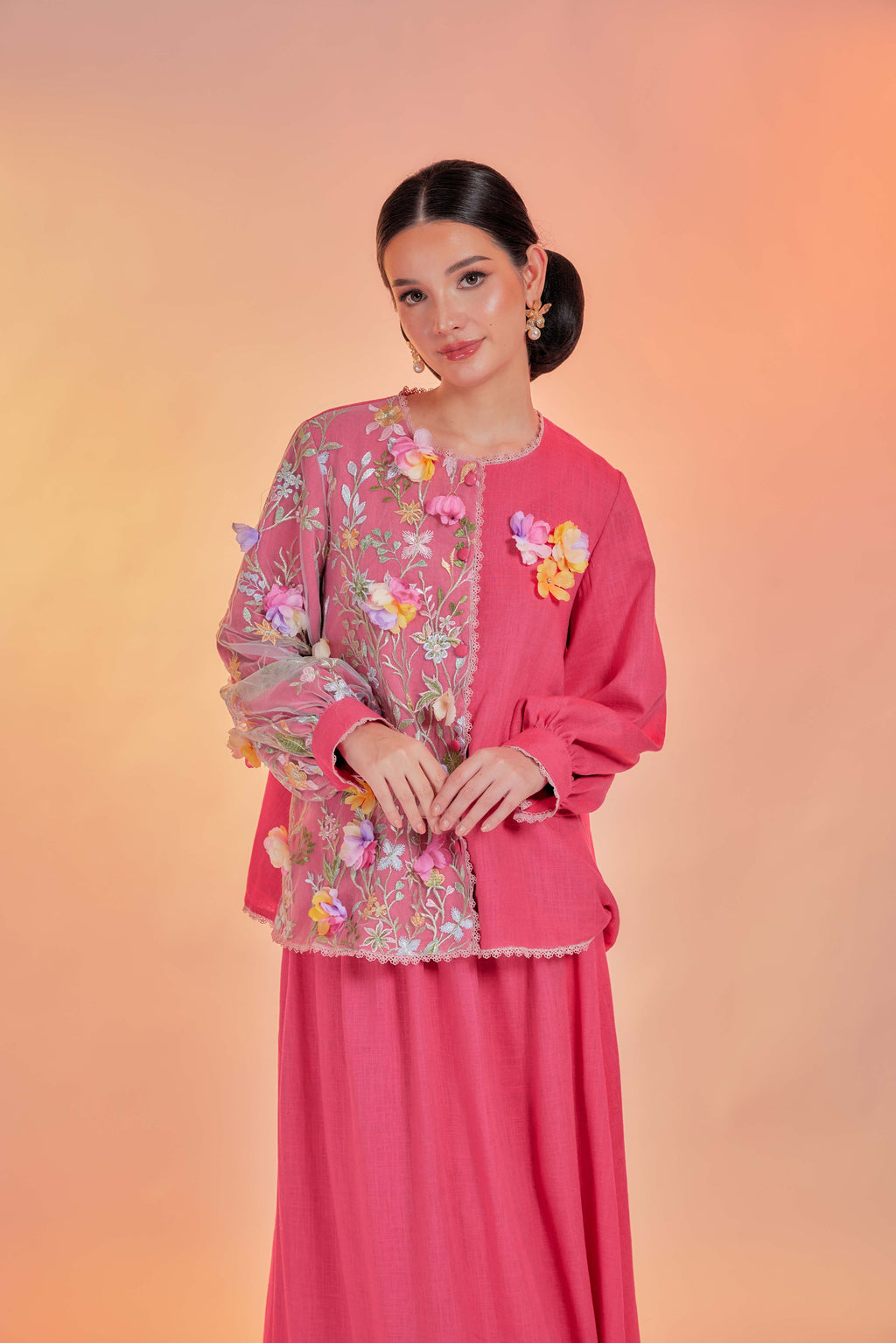 Rosé - Tullebloom Linen Two Piece (Fully Lined)