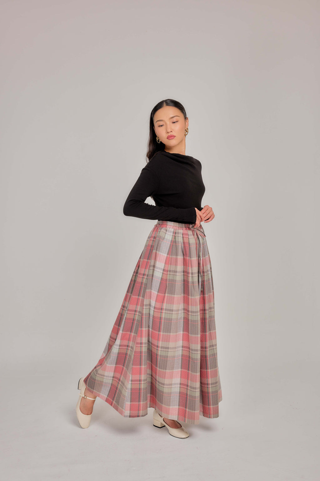 04 - Rosy Oat -  A-Line Skirt