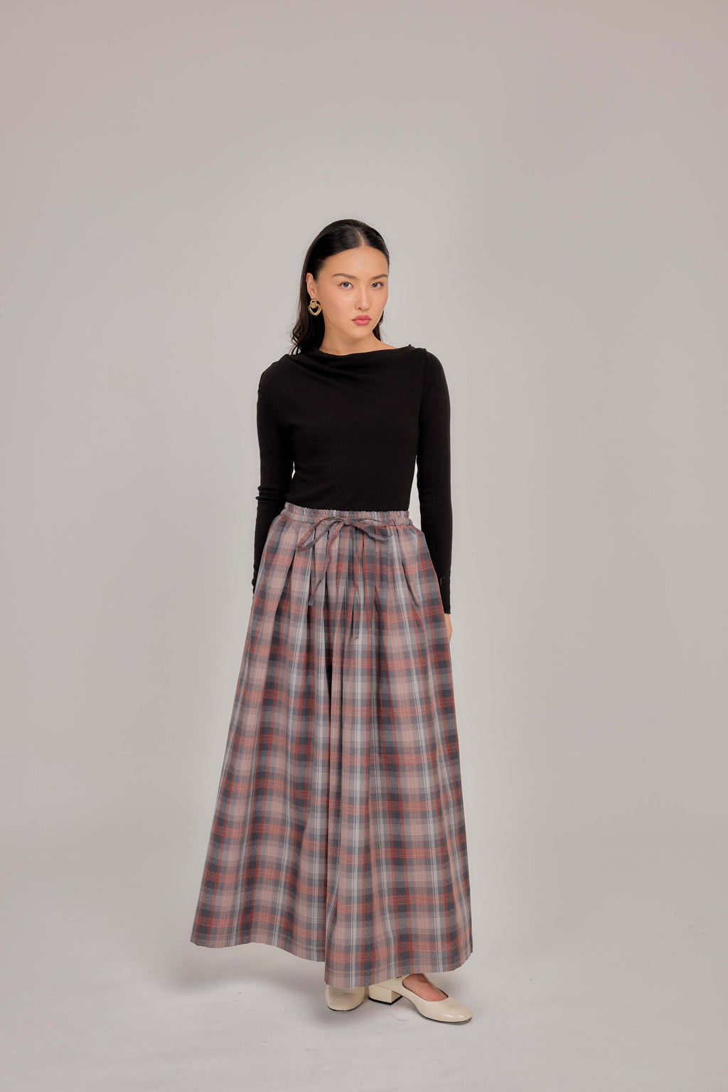 03 - Mauve Ash - A-Line Skirt