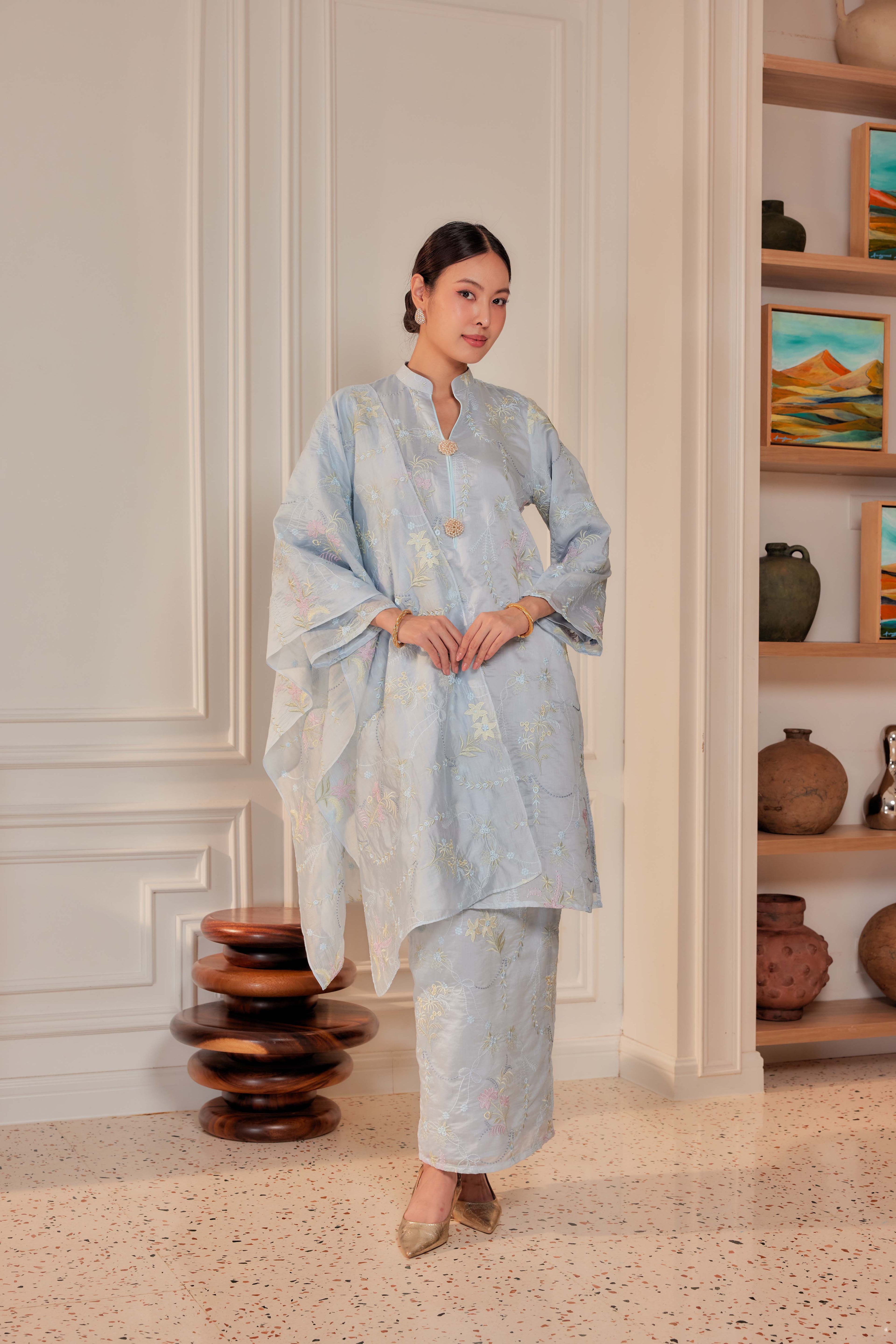 Bayu - Puspa Kurung Labuh (Fully Lined)