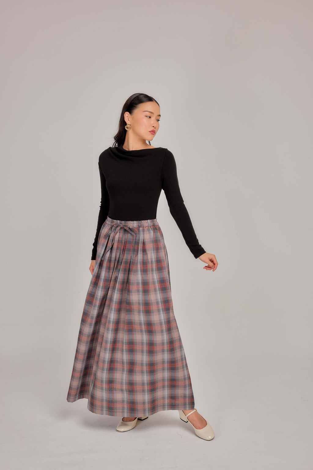 03 - Mauve Ash - A-Line Skirt