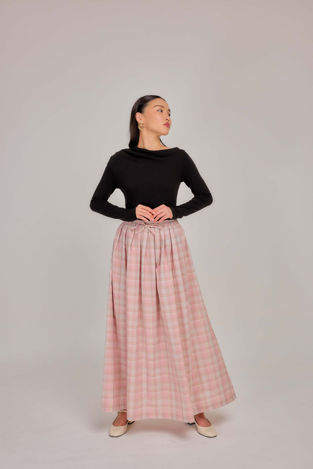 01 - Pink Nougat -A-Line Skirt