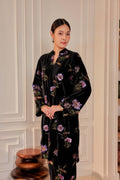 Nelissa Velvet Embellished Kurung (Fully Lined)