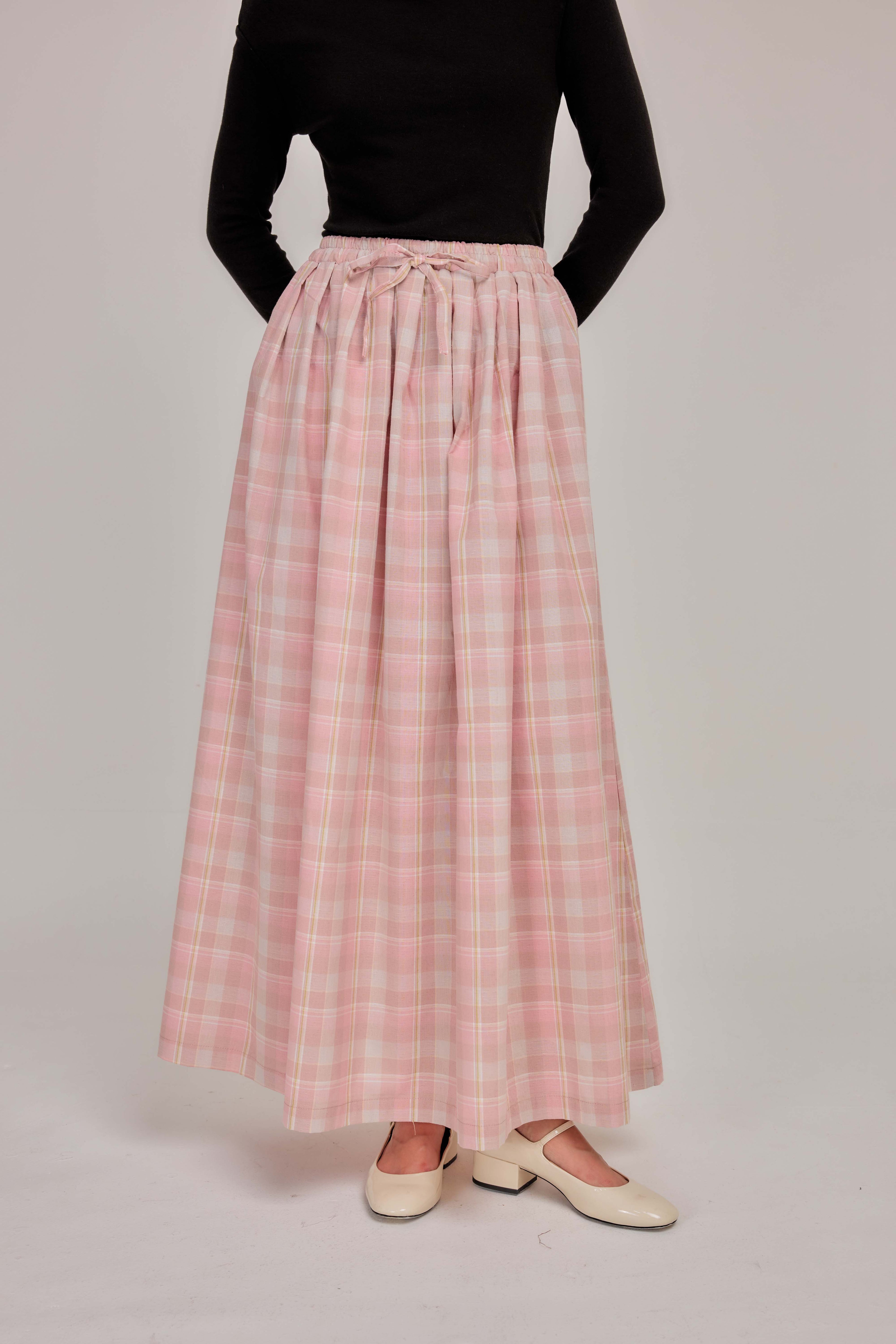 01 - Pink Nougat -A-Line Skirt