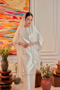Bridal White - Ratu Embellished Kurung (Fully Lined)
