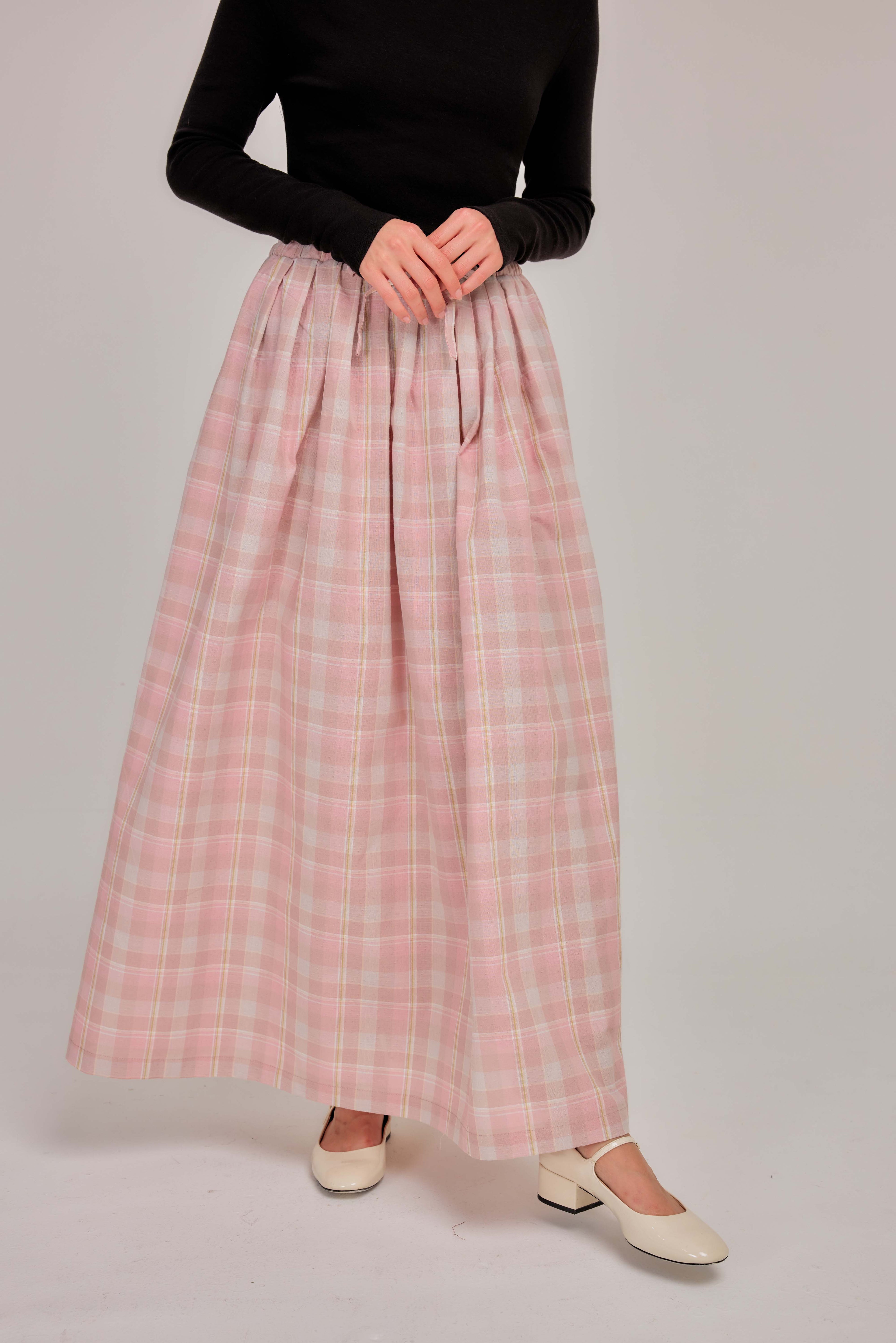 01 - Pink Nougat -A-Line Skirt