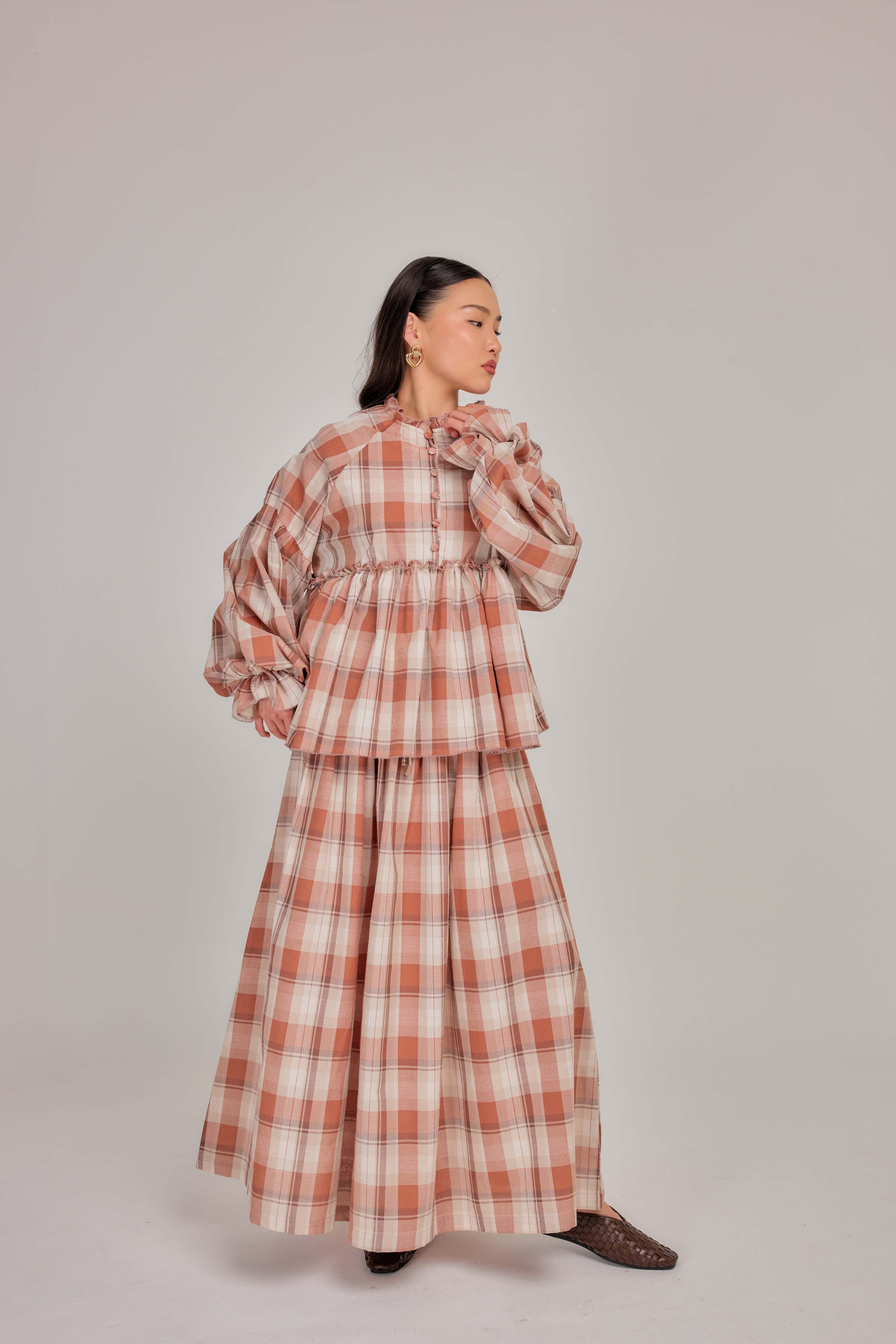 06 - Clay Blush -  A-Line Skirt