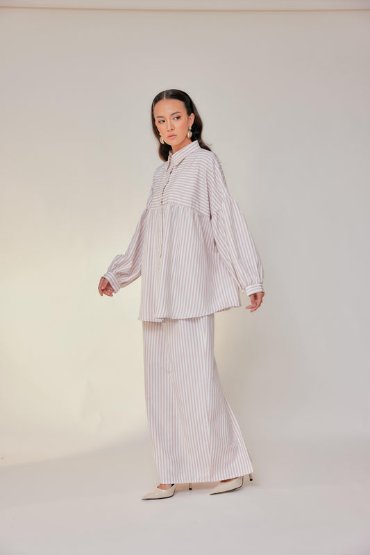 Noemie Stripe Blouse/Skirt