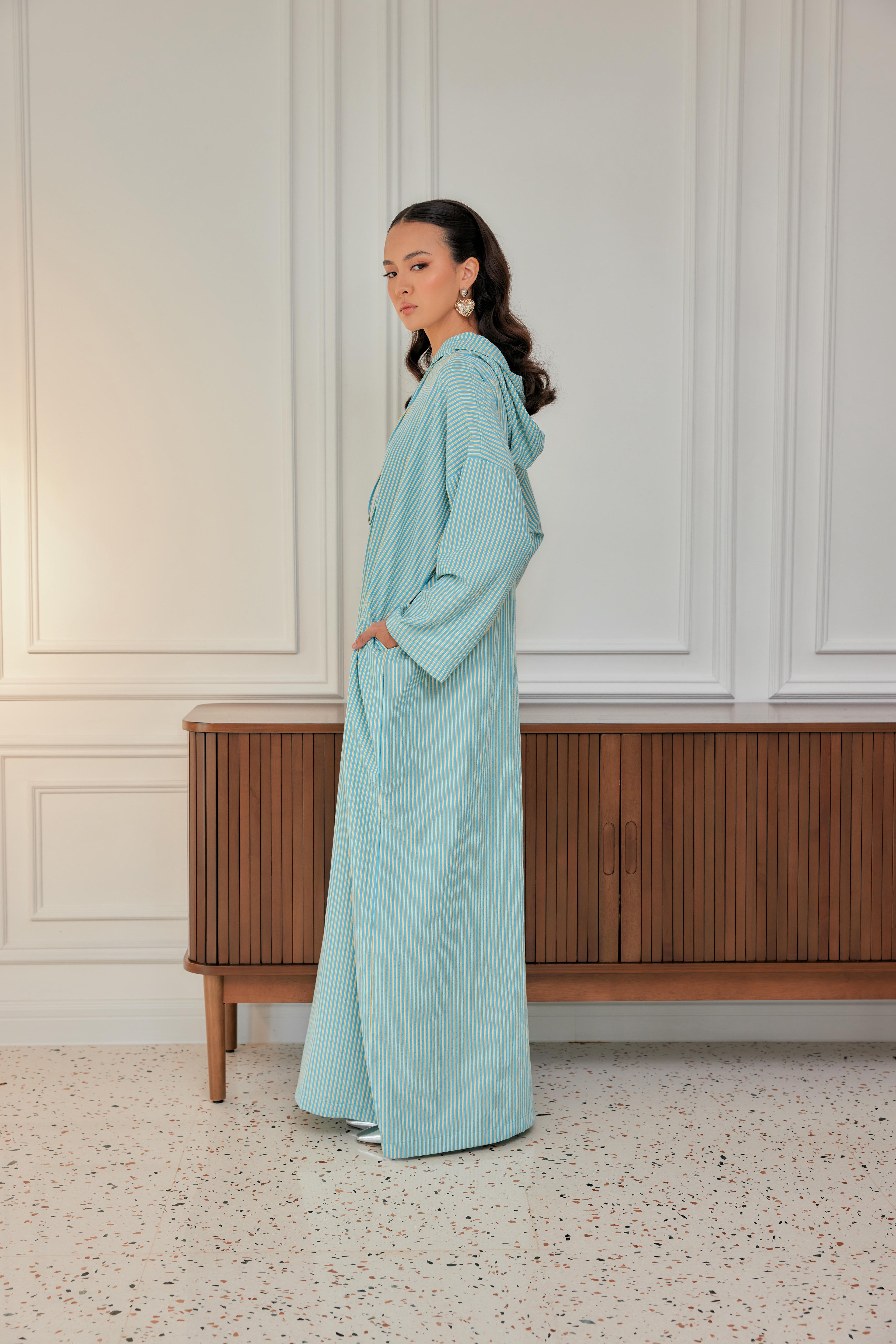 Striped Hoodie Dress