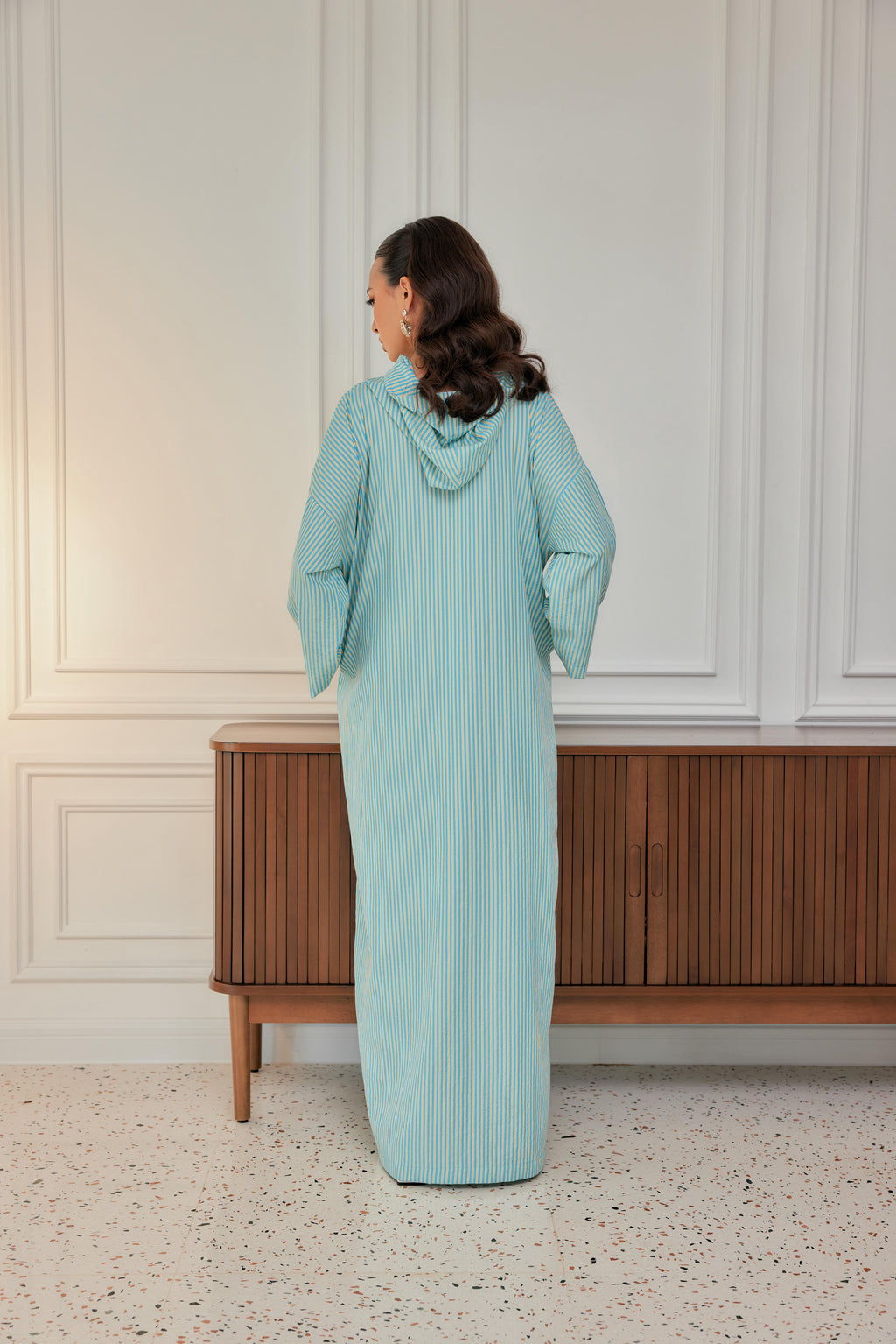 Striped Hoodie Dress