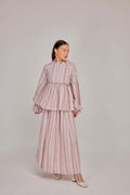 07 - Soft Peony - Crochet Gathered Cotton Tie Waist Top