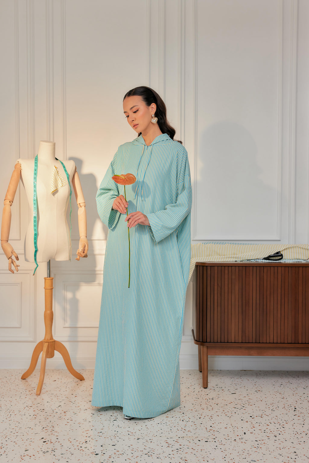 Striped Hoodie Dress