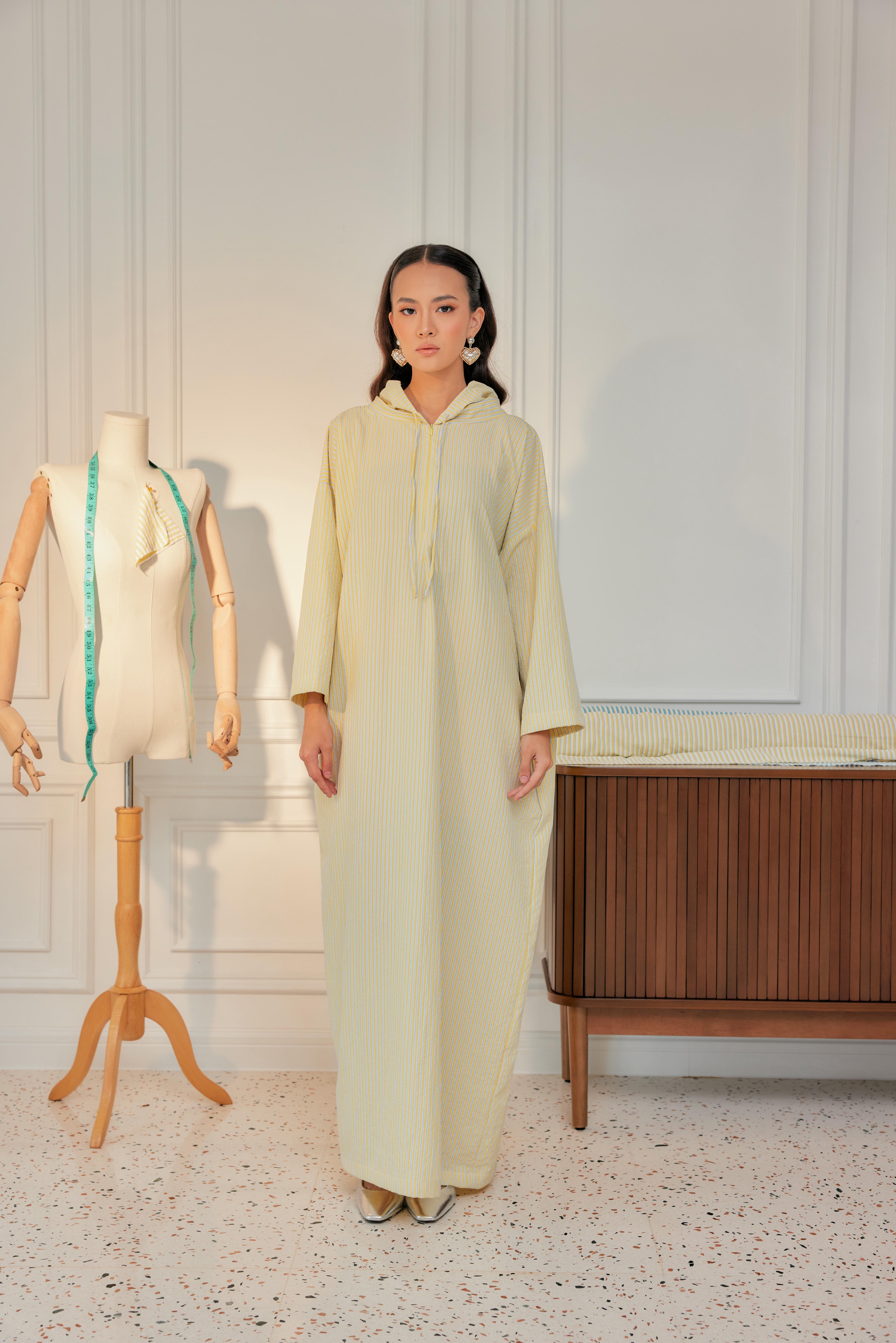 Striped Hoodie Dress