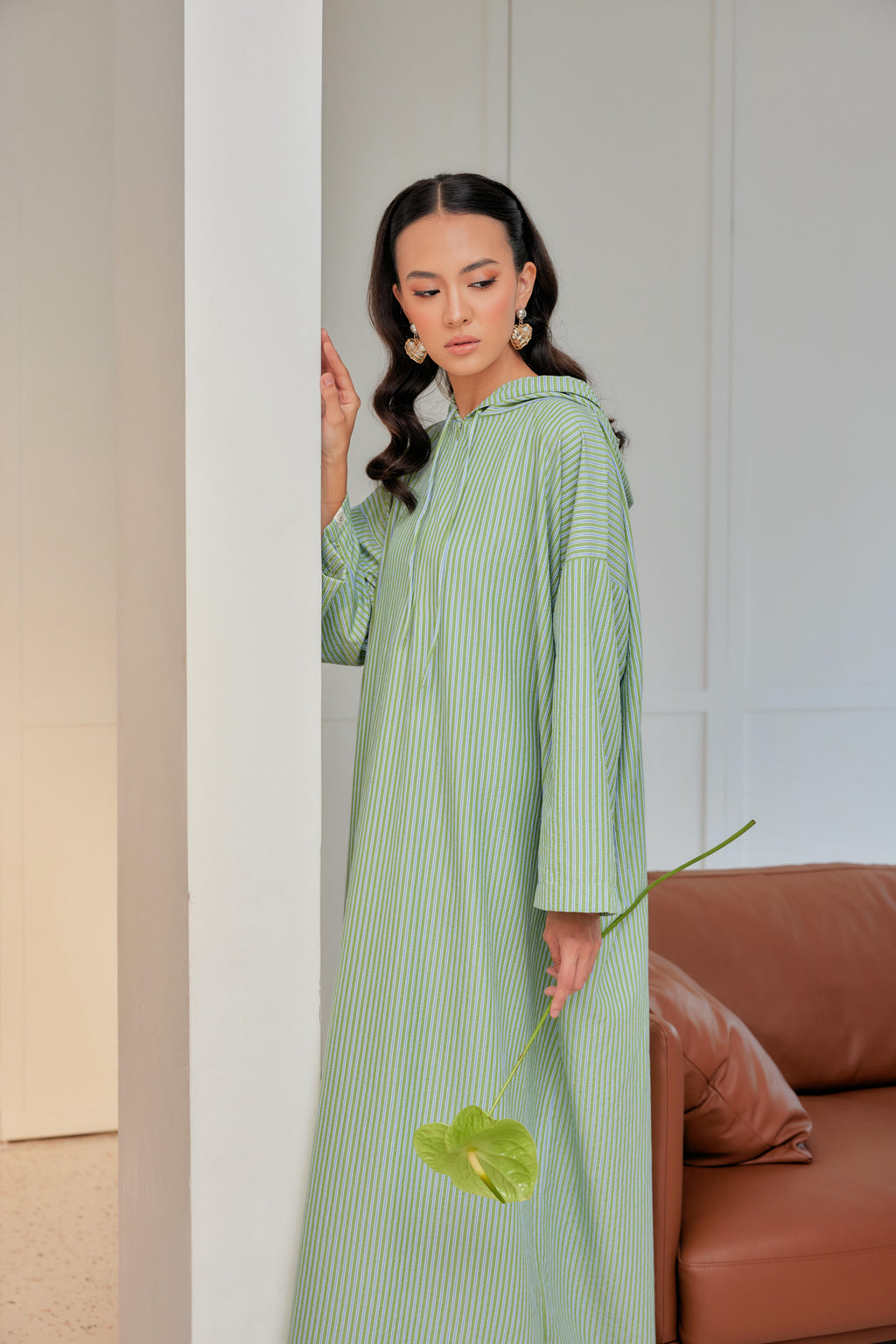 Striped Hoodie Dress