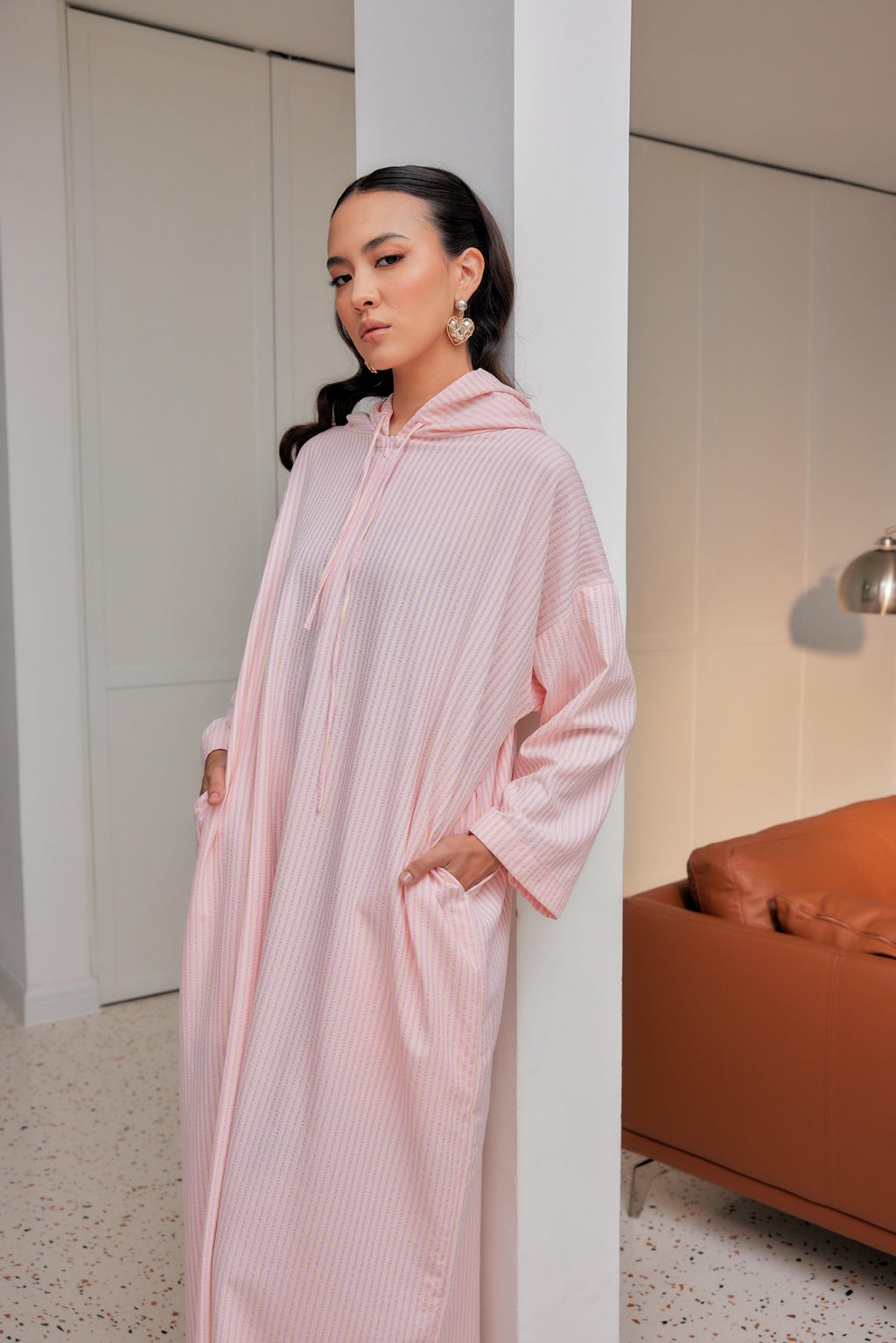 Striped Hoodie Dress