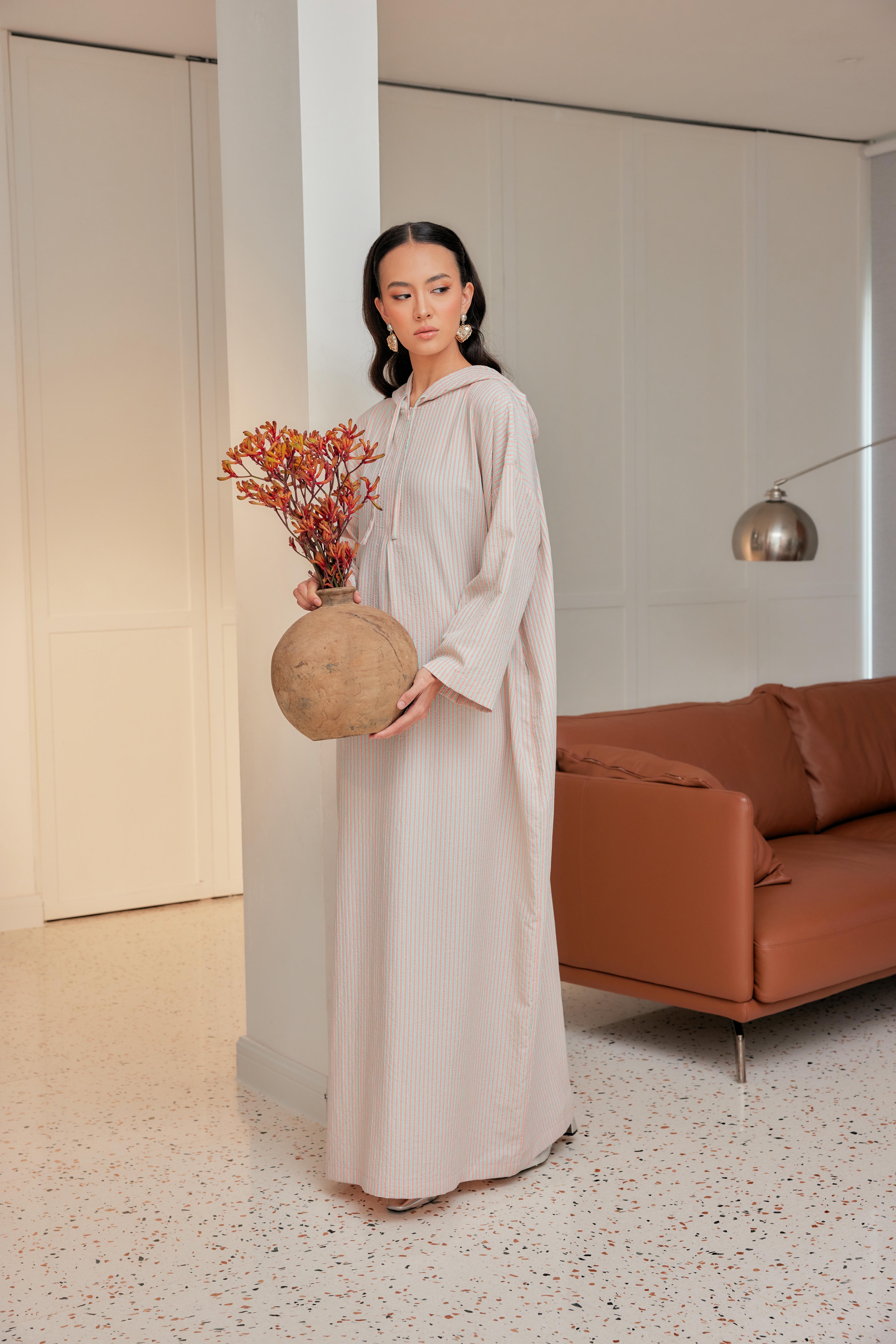 Striped Hoodie Dress