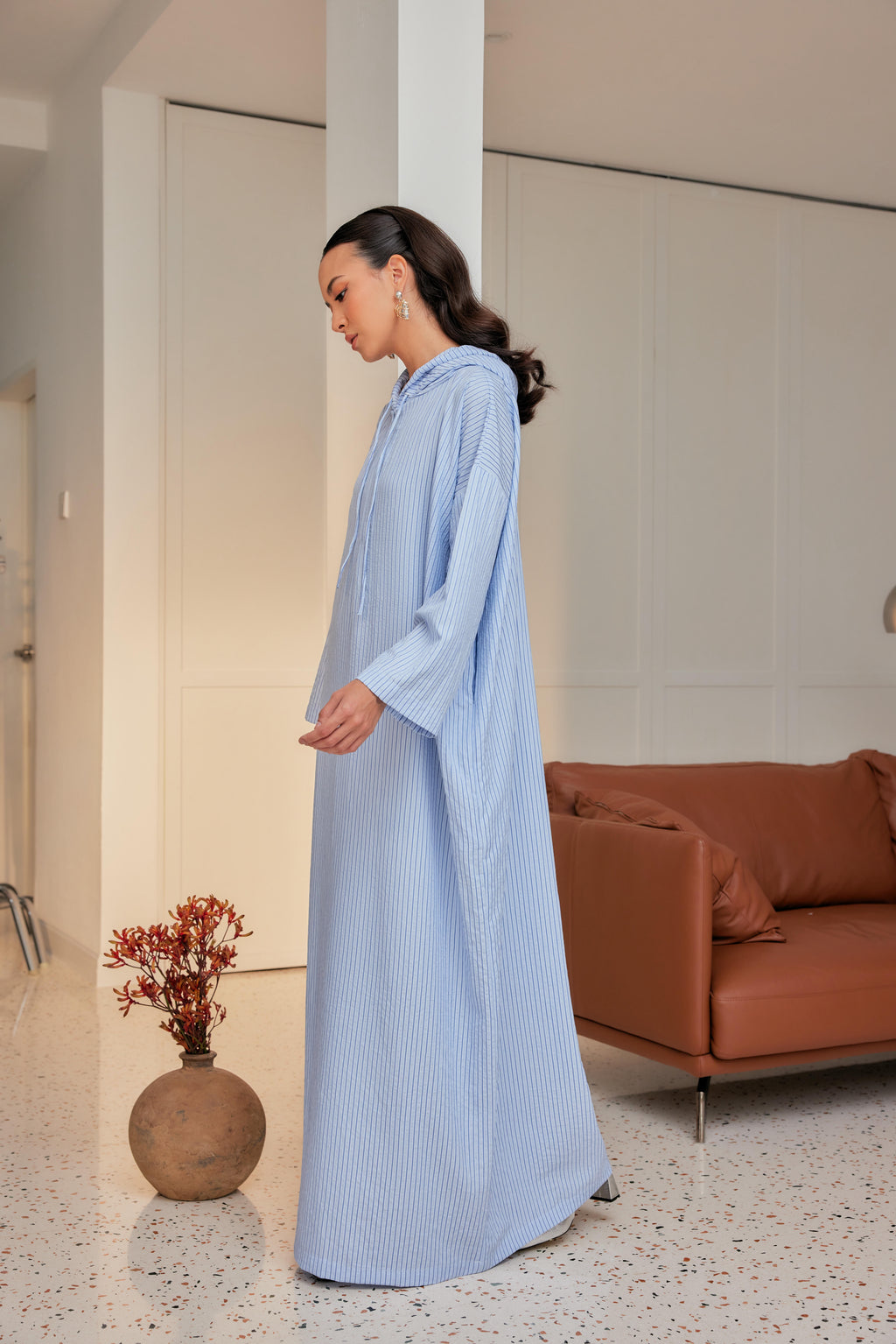 Striped Hoodie Dress