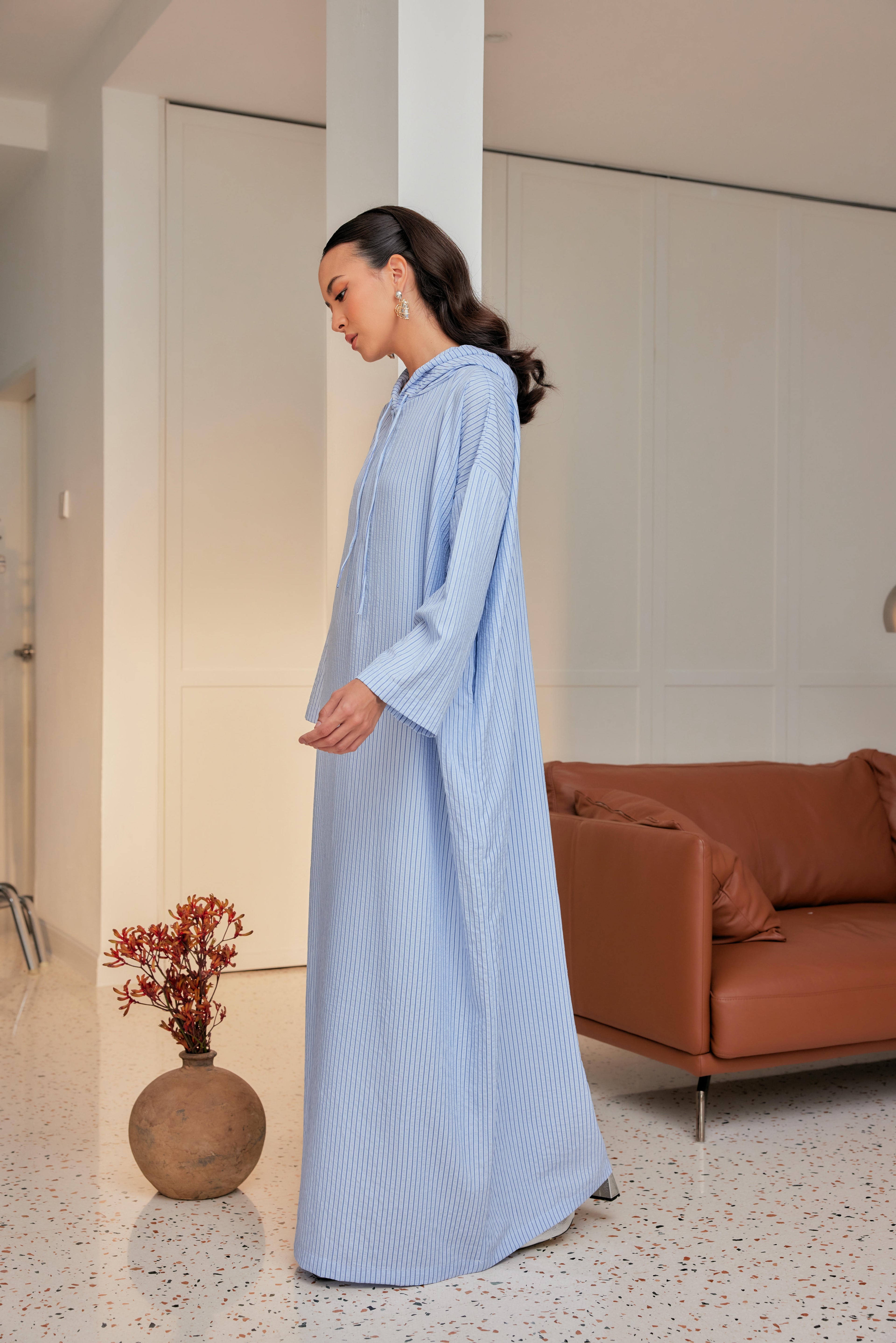 Striped Hoodie Dress