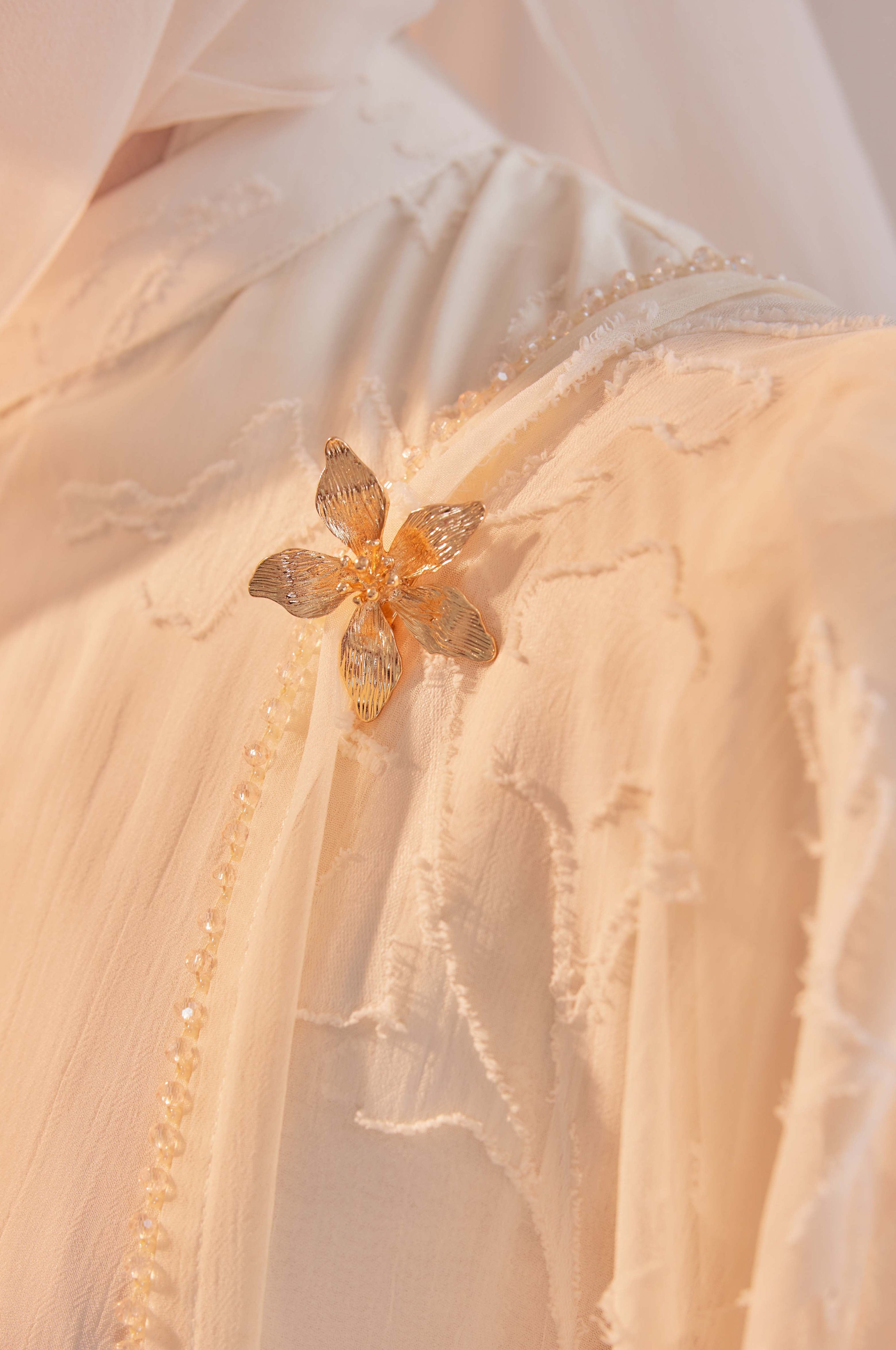 Indah Pelangi Kebarung in Ungu Telang – The Beaded Edition, Fully Lined