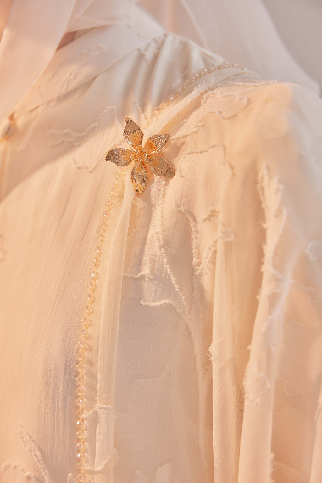 Indah Pelangi Kebarung in Klasik Vanila – The Beaded Edition, Fully Lined