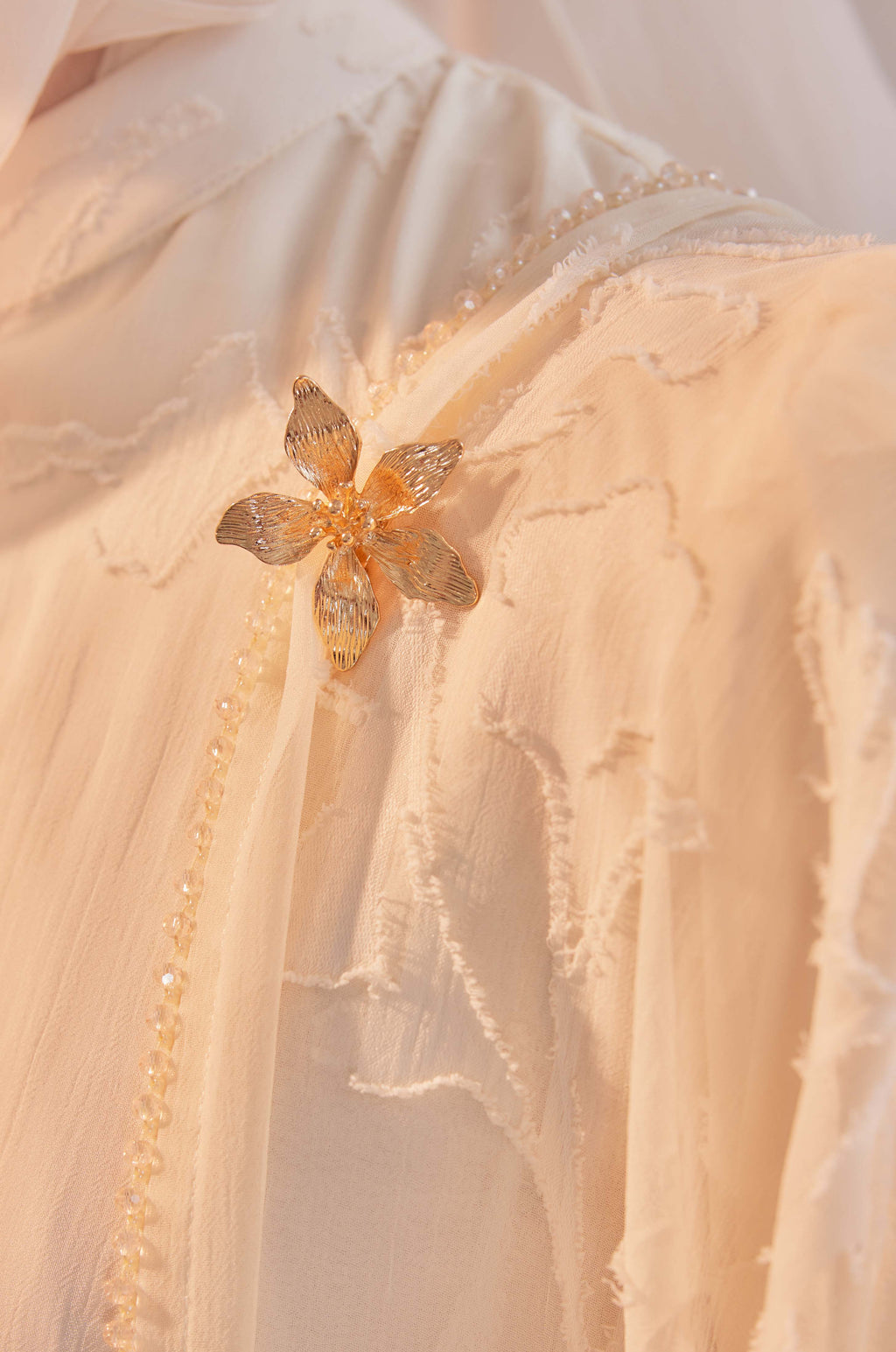 Indah Pelangi Kebarung in Bayu Biru – The Beaded Edition, Fully Lined