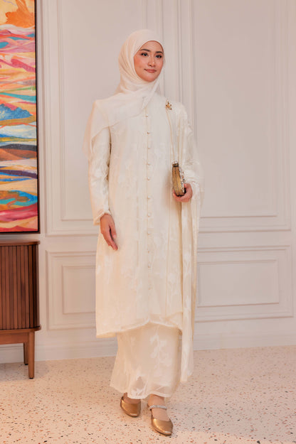 Indah Pelangi Kebarung in Klasik Vanila – The Beaded Edition, Fully Lined