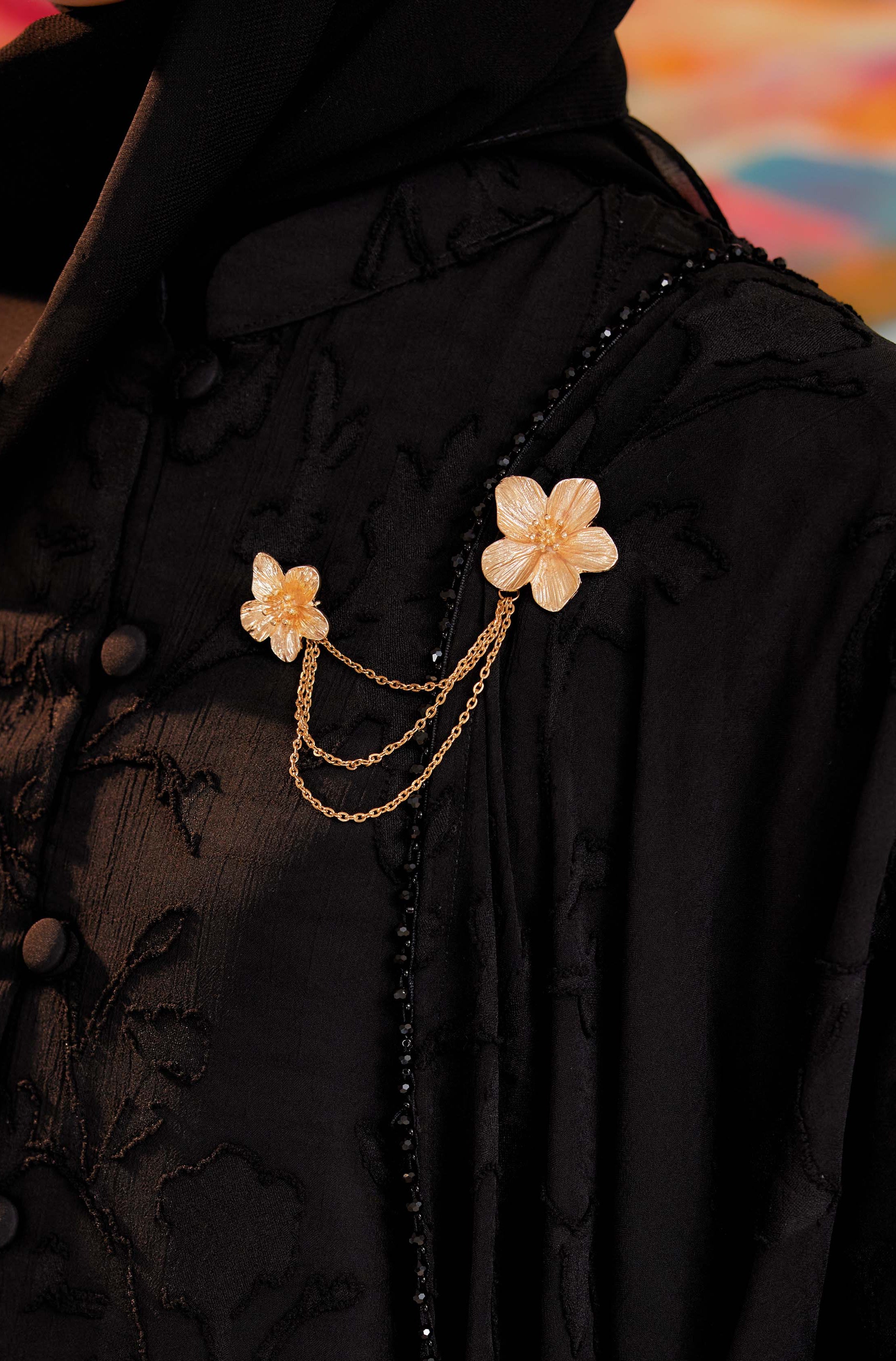 Indah Pelangi Kebarung in Hetam Manis – The Beaded Edition, Fully Lined