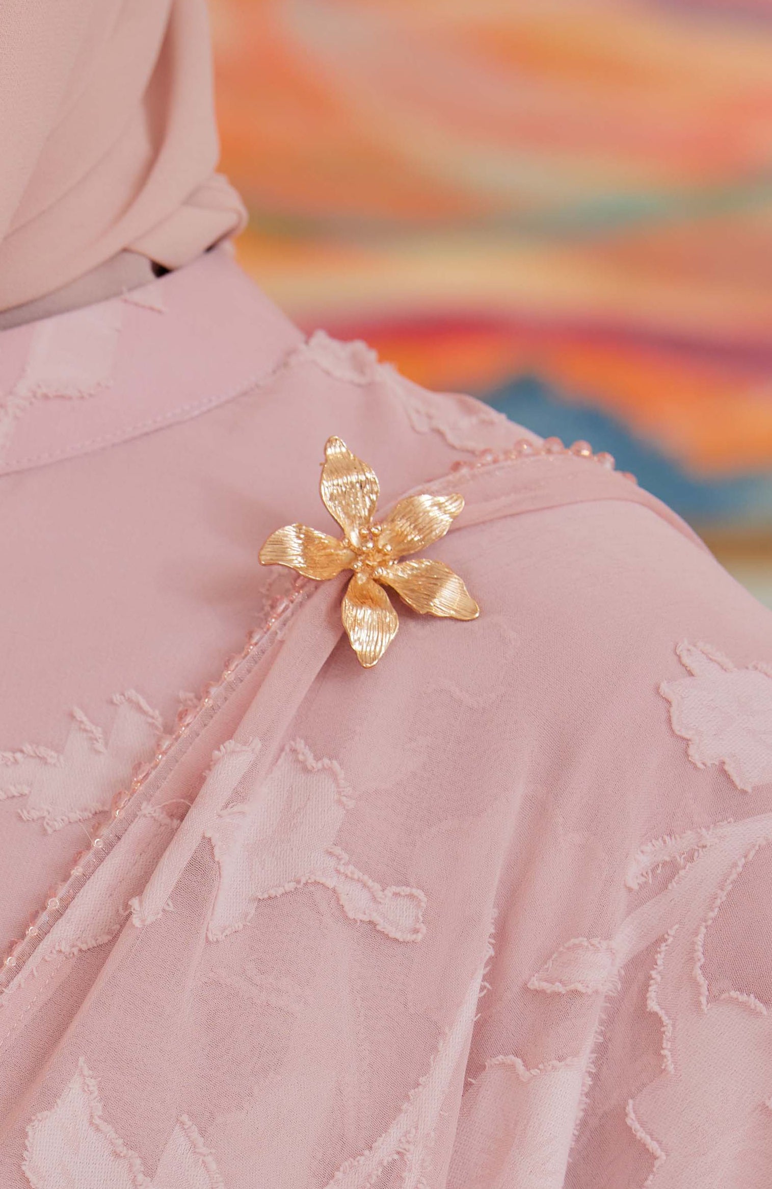 Indah Pelangi Kebarung in Jambu Air – The Beaded Edition, Fully Lined