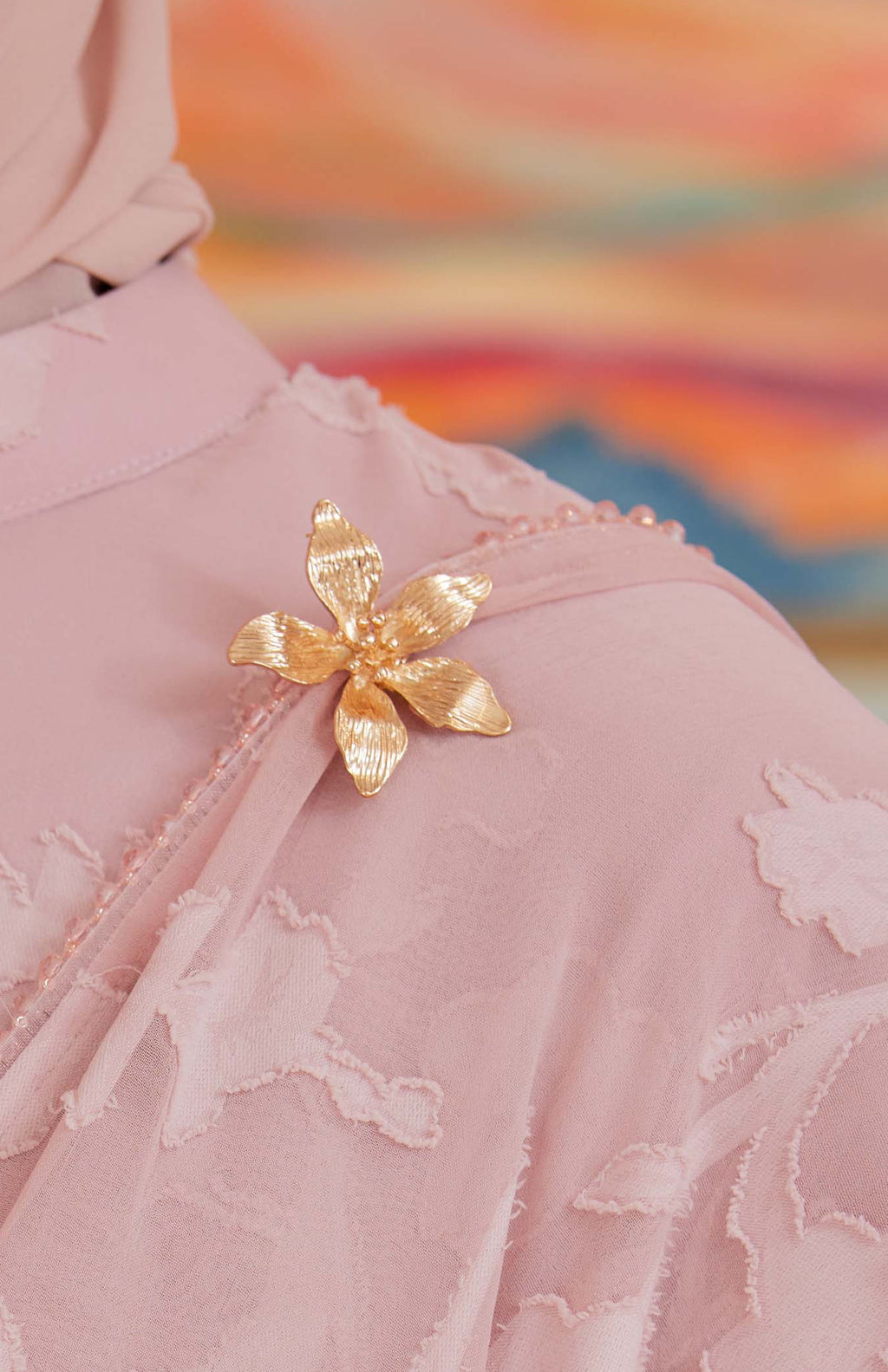 Indah Pelangi Kebarung in Merah Delima – The Beaded Edition, Fully Lined