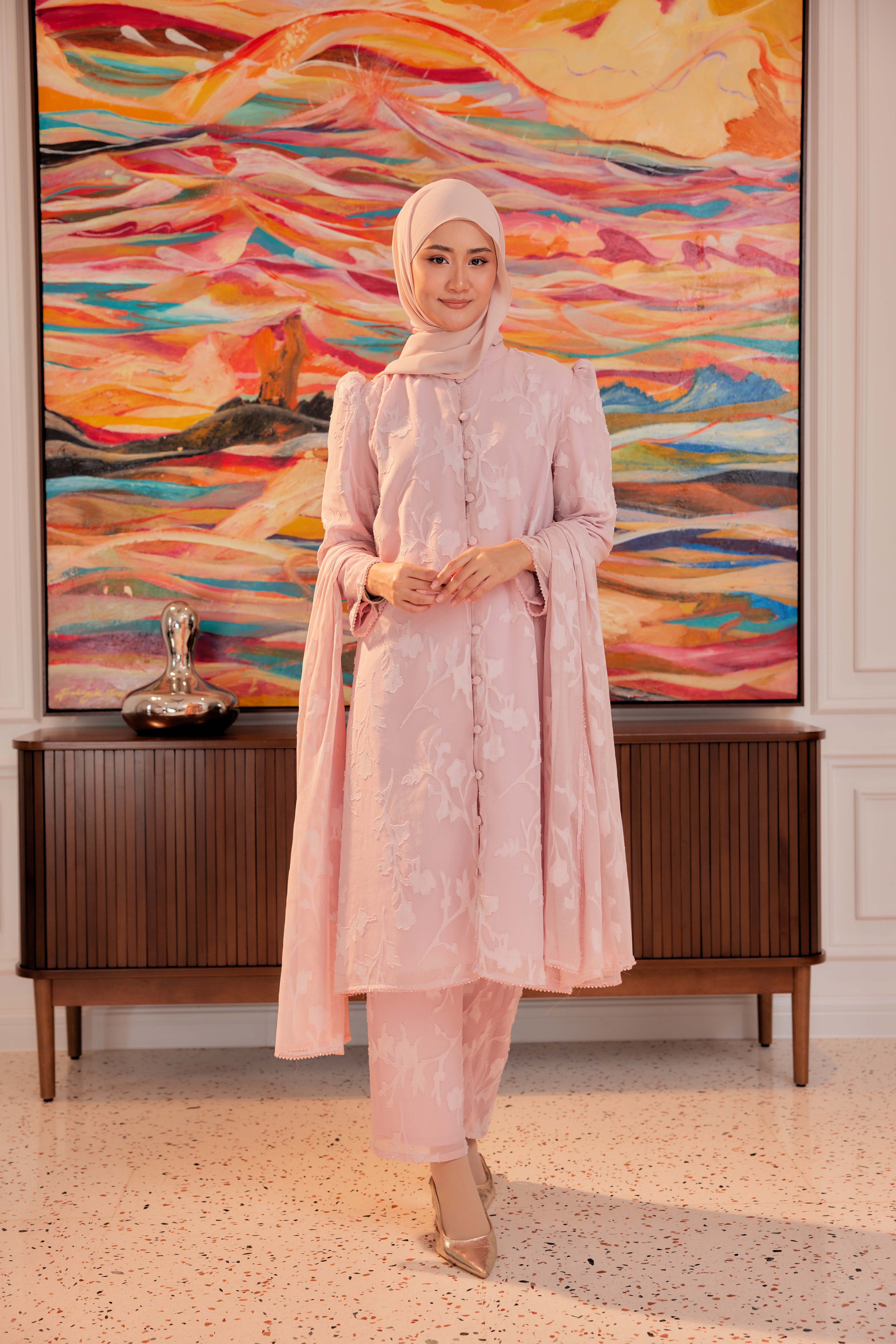 Indah Pelangi Kebarung in Jambu Air – The Beaded Edition, Fully Lined