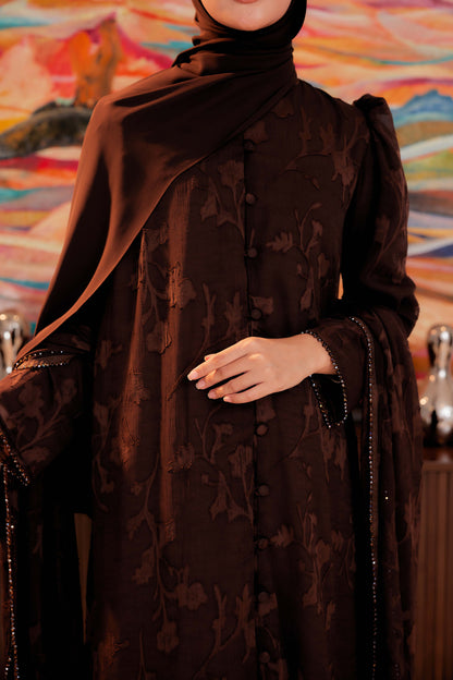 Indah Pelangi Kebarung in Cendana Perang – The Beaded Edition, Fully Lined