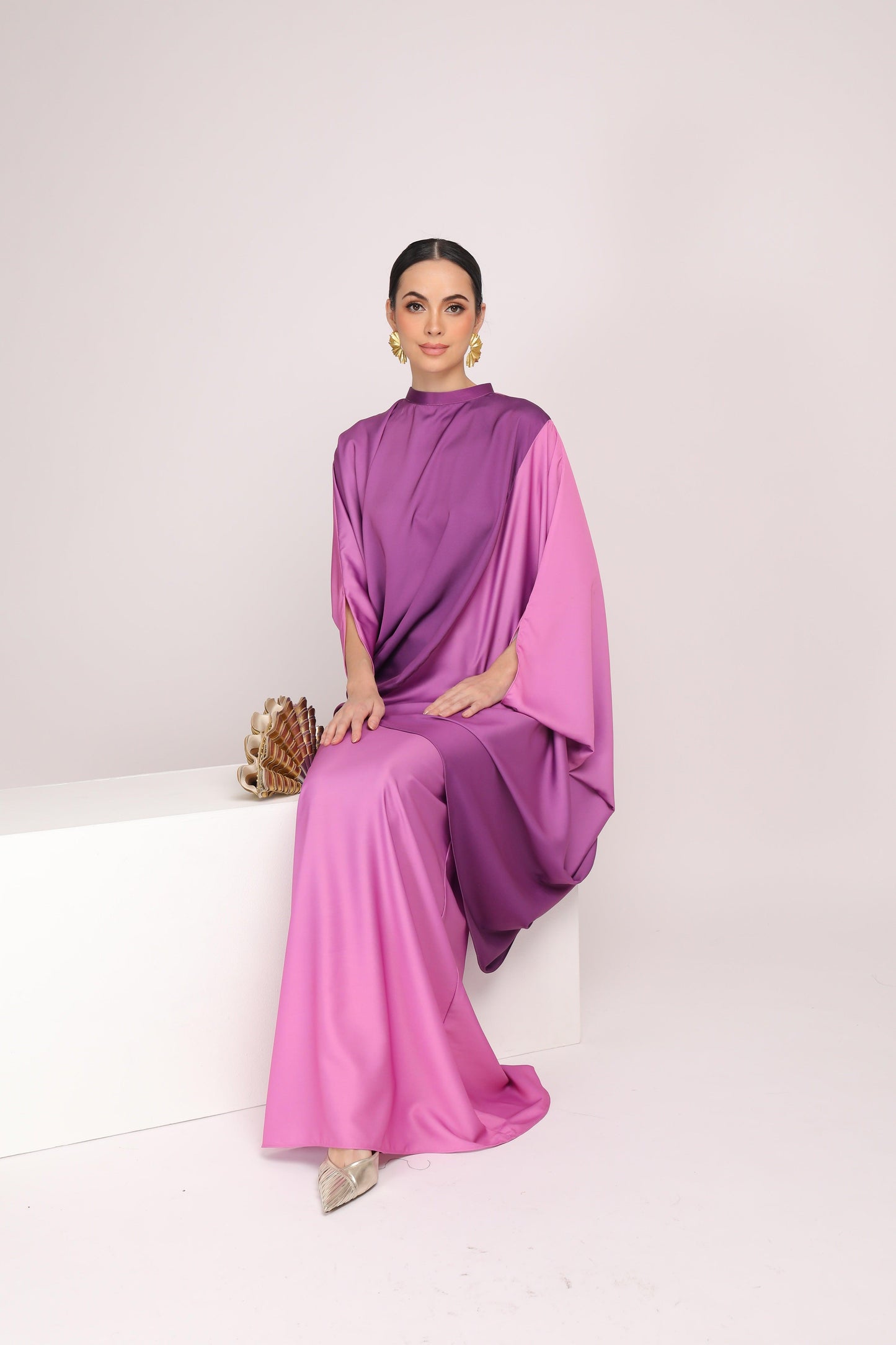 Chanela Satin Ombre Set - All Colors - Caftanist