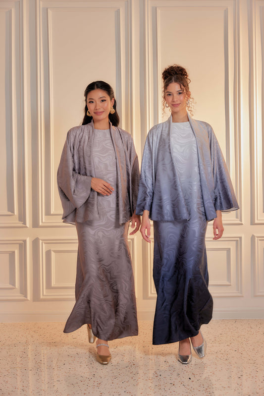 Venetta Ombre Dress Set - Imperial Topaz