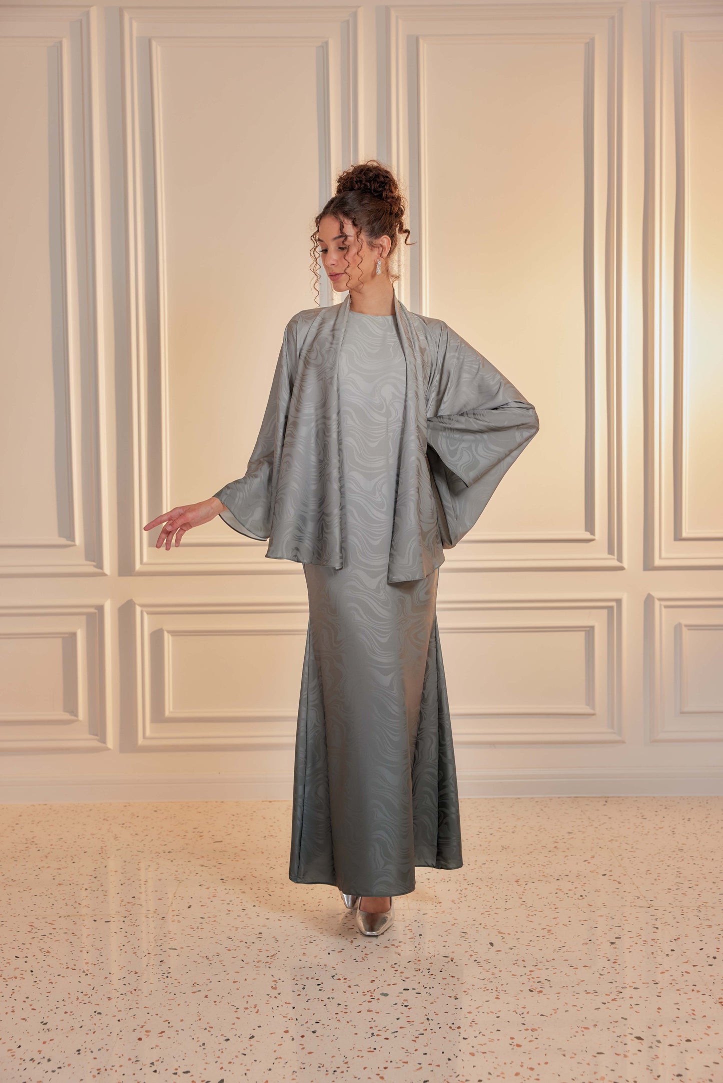 Venetta Ombre Dress Set - Jade