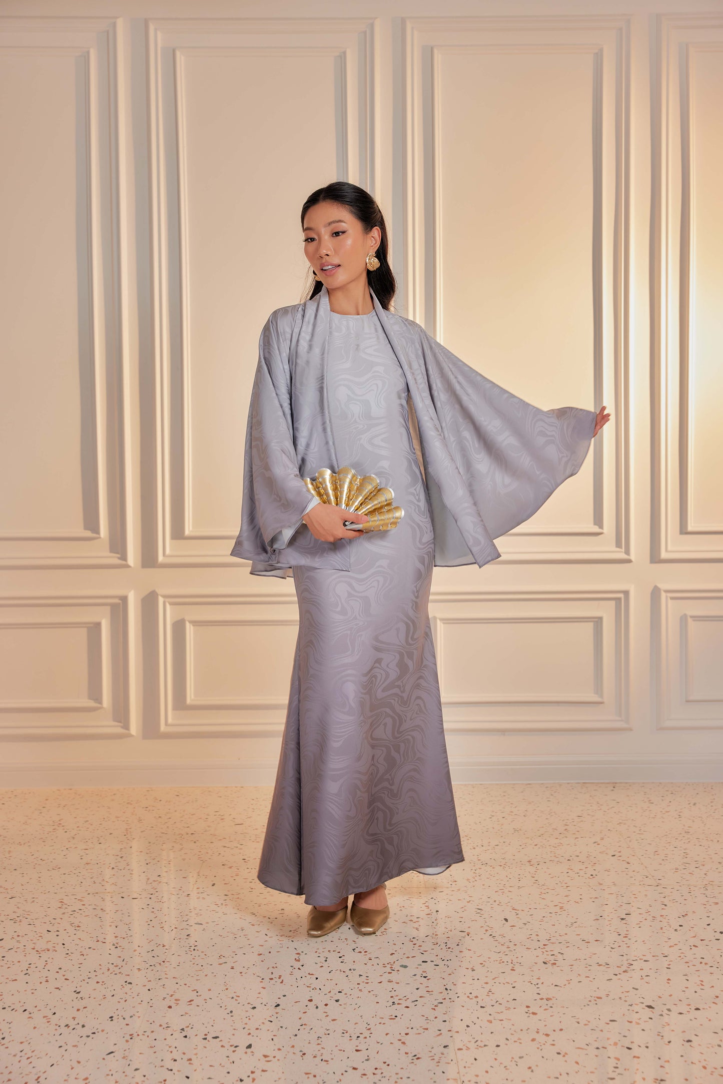 Venetta Ombre Dress Set - Moonstone