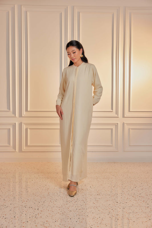 100% Cotton Grid Shirt Dress - Creme De La Creme