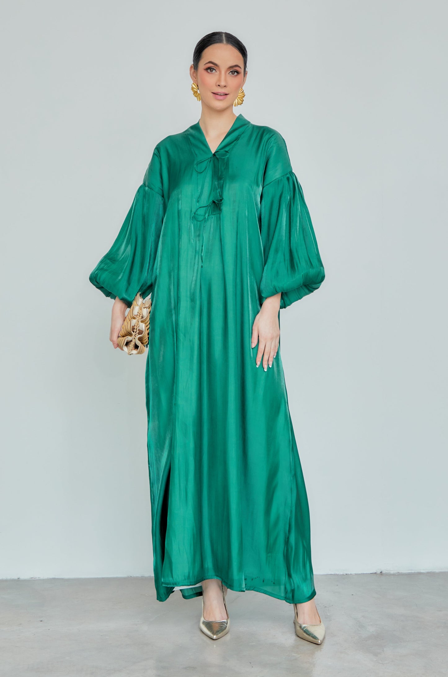 Alana Shimmer Dress (Fully Lined)
