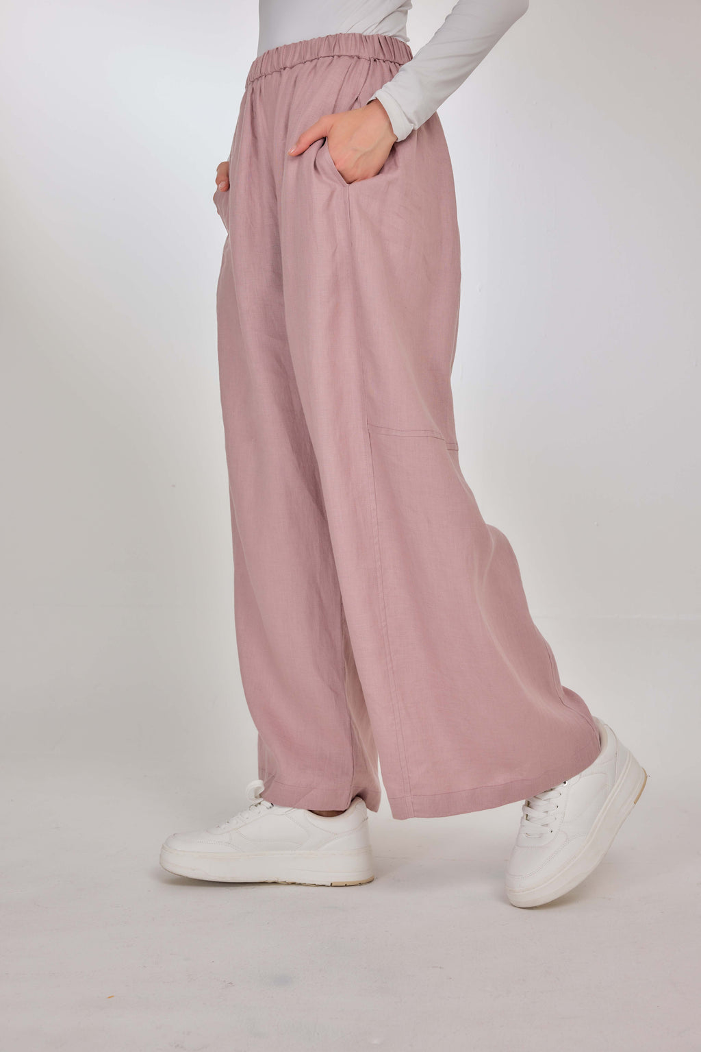 04 - Regal Purple - Pure Hemp Linen Roamer Pants