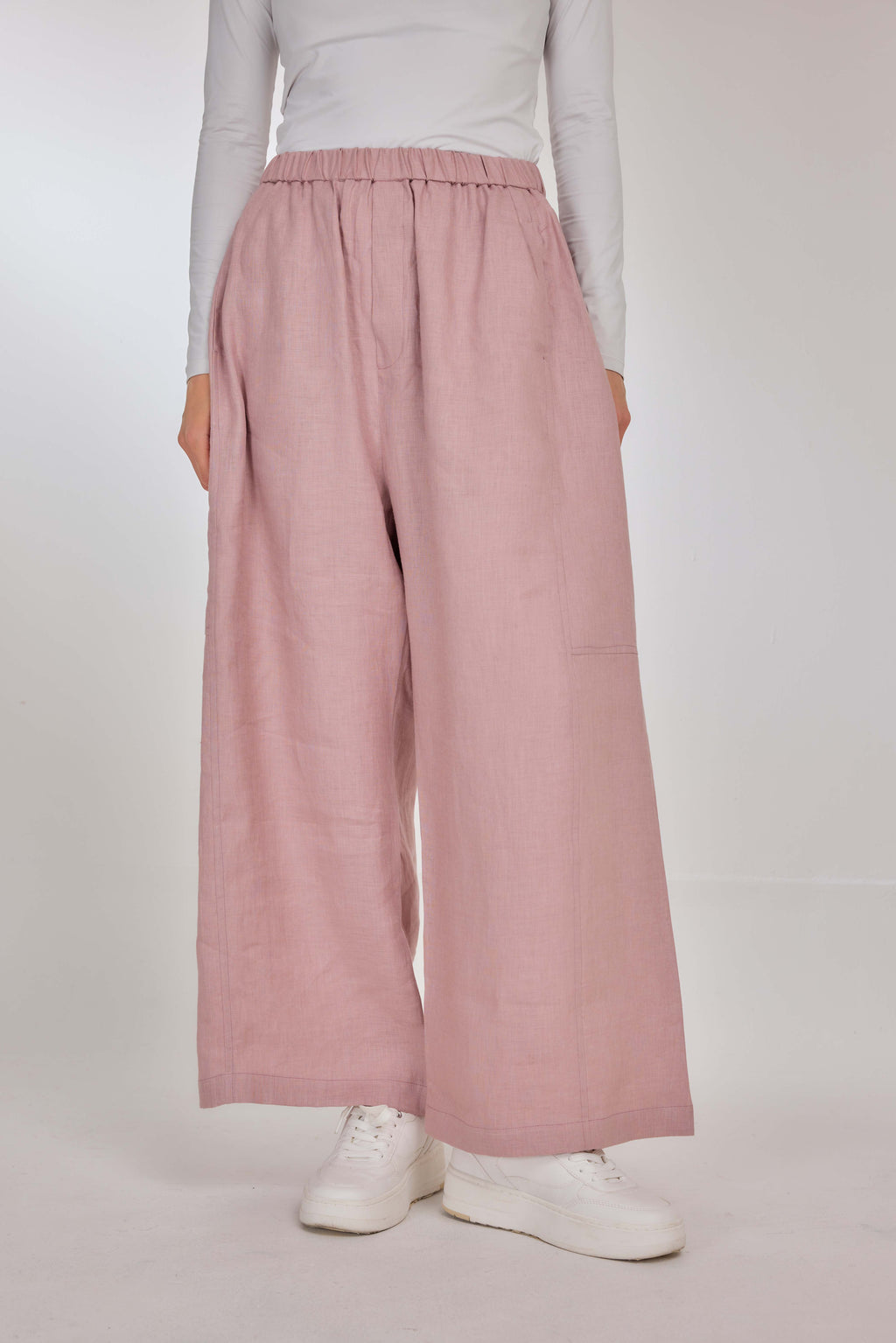 05 - Blush - Pure Hemp Linen Roamer Pants