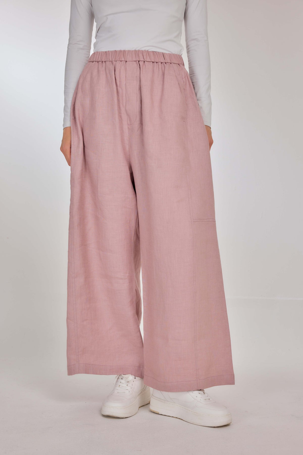 05 - Blush - Pure Hemp Linen Roamer Pants