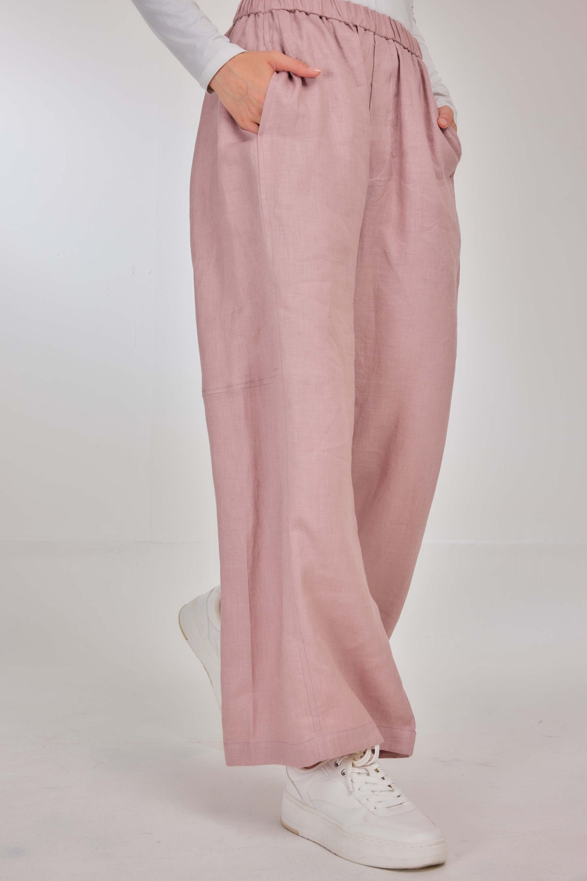 05 - Blush - Pure Hemp Linen Roamer Pants