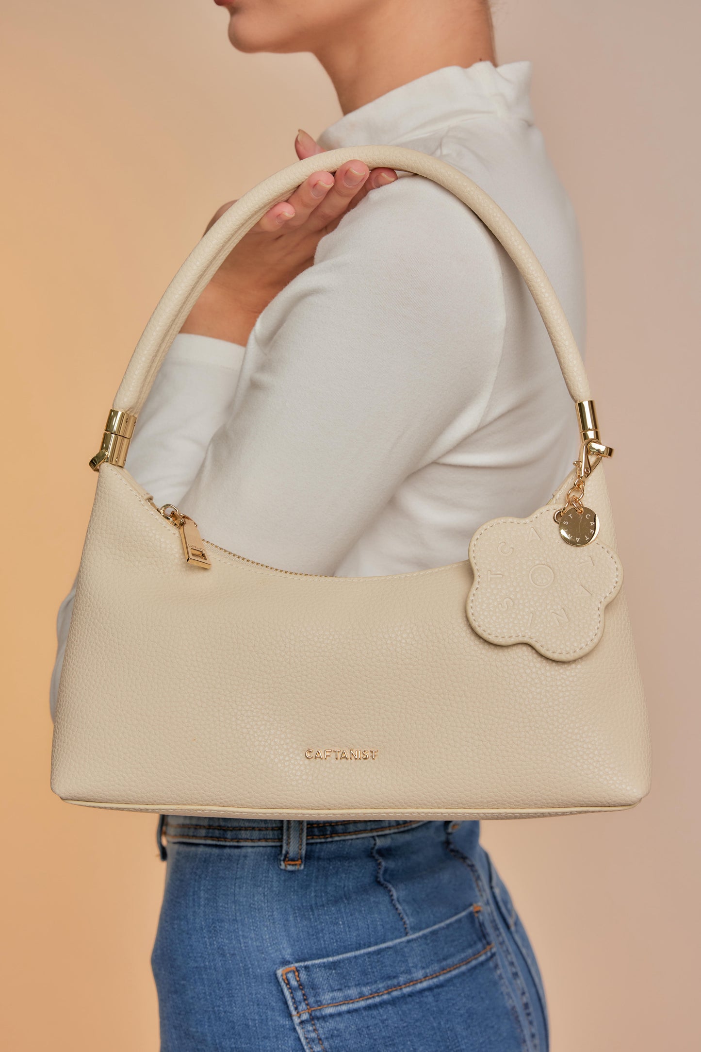 The Iconic Leather Bag - Sea Salt